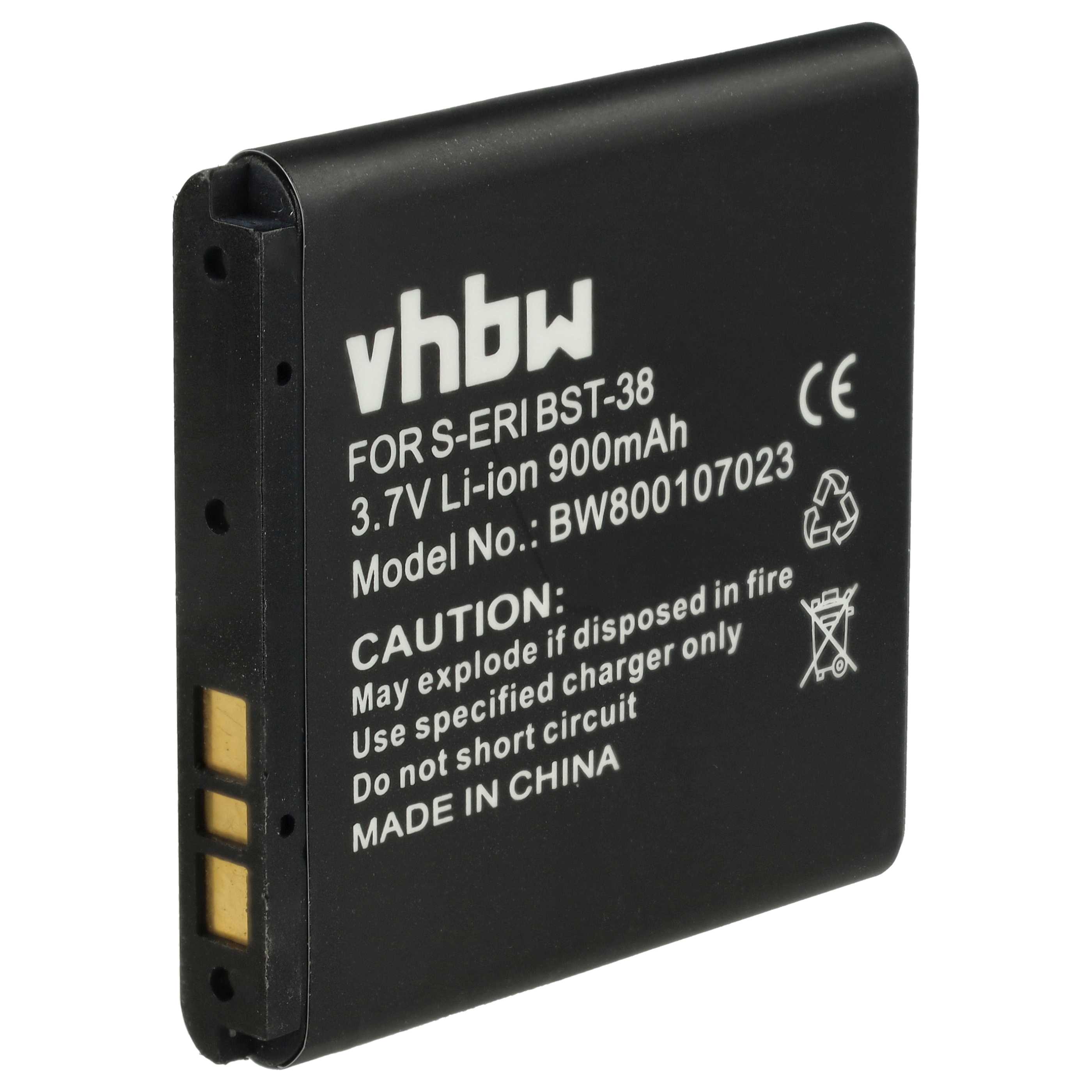 Akumulator do telefonu smartfona zamiennik Sony Ericsson BST-38 - 900 mAh 3,7 V Li-Ion