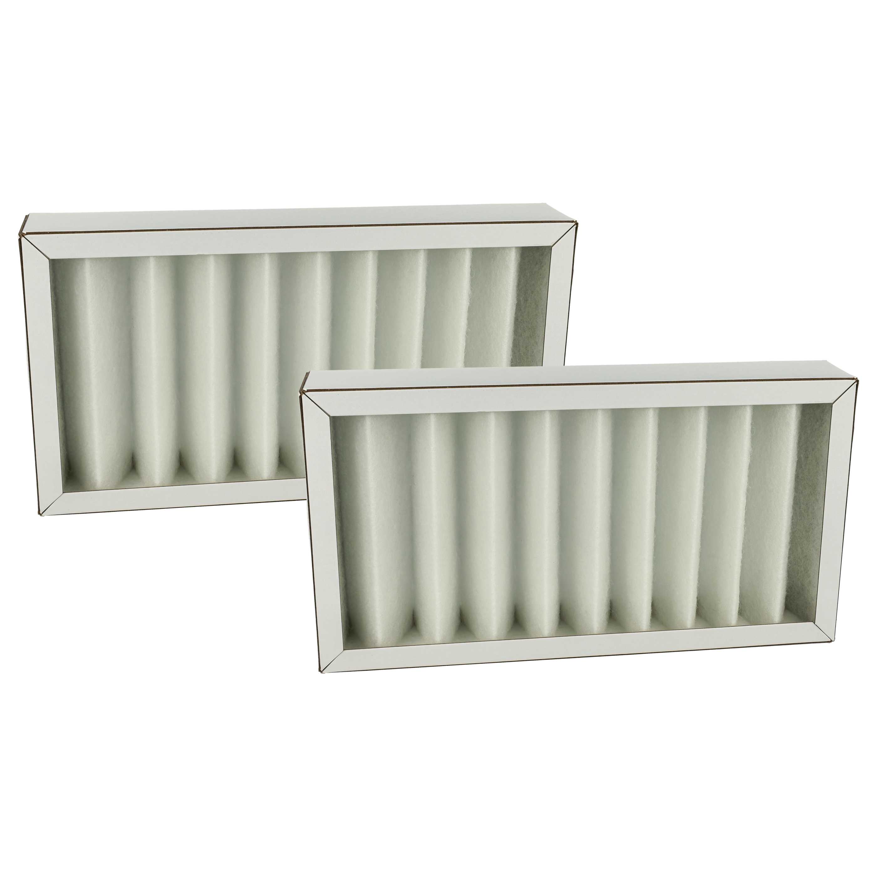 2x Filter als Ersatz für Pluggit APFG4F7-190 für Pluggit Lüfter - Filterklasse G4, weiß