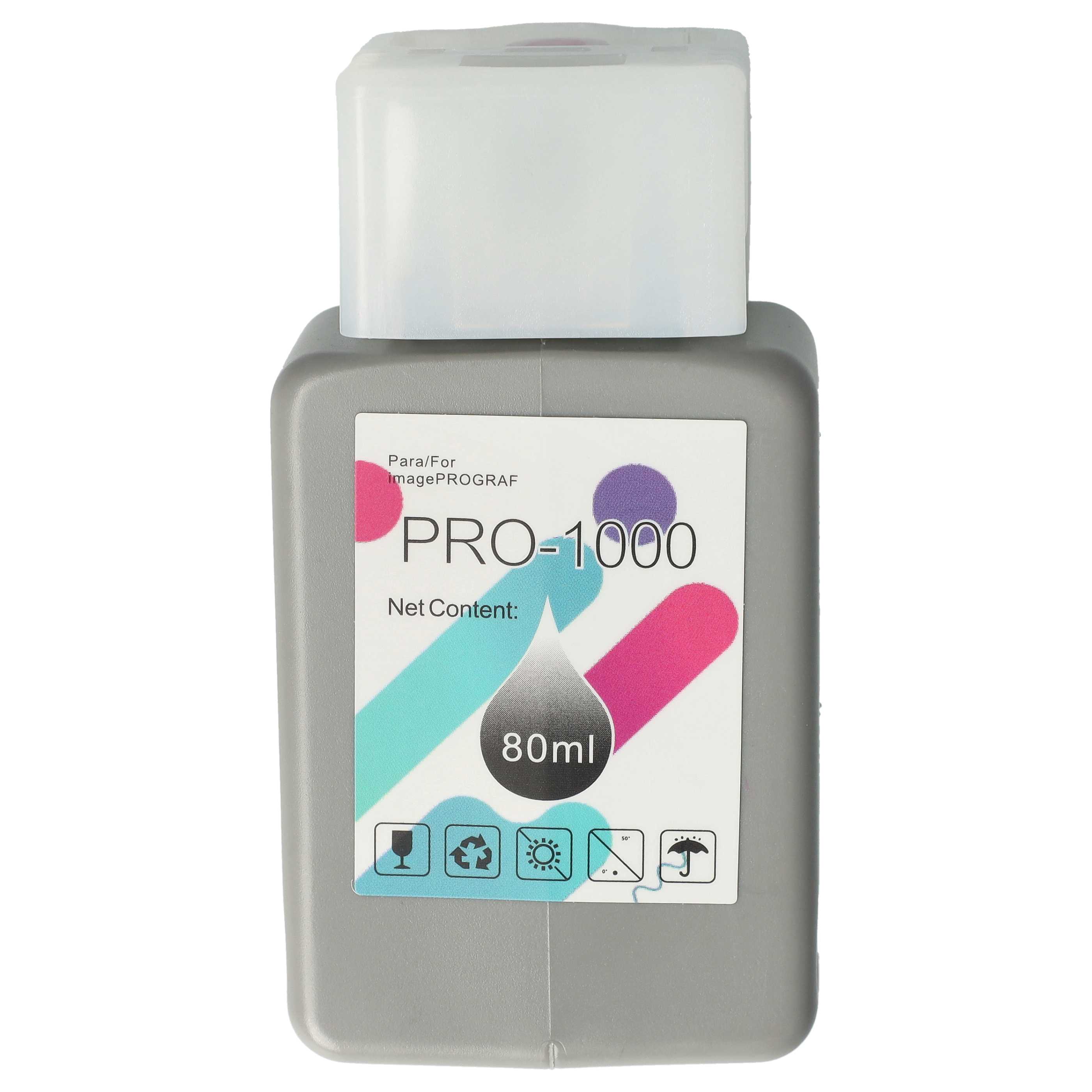 Ink Cartridge as Exchange for Canon PFI-1000M, PFI-1000 M for Canon Printer - Magenta 80 ml + Chip