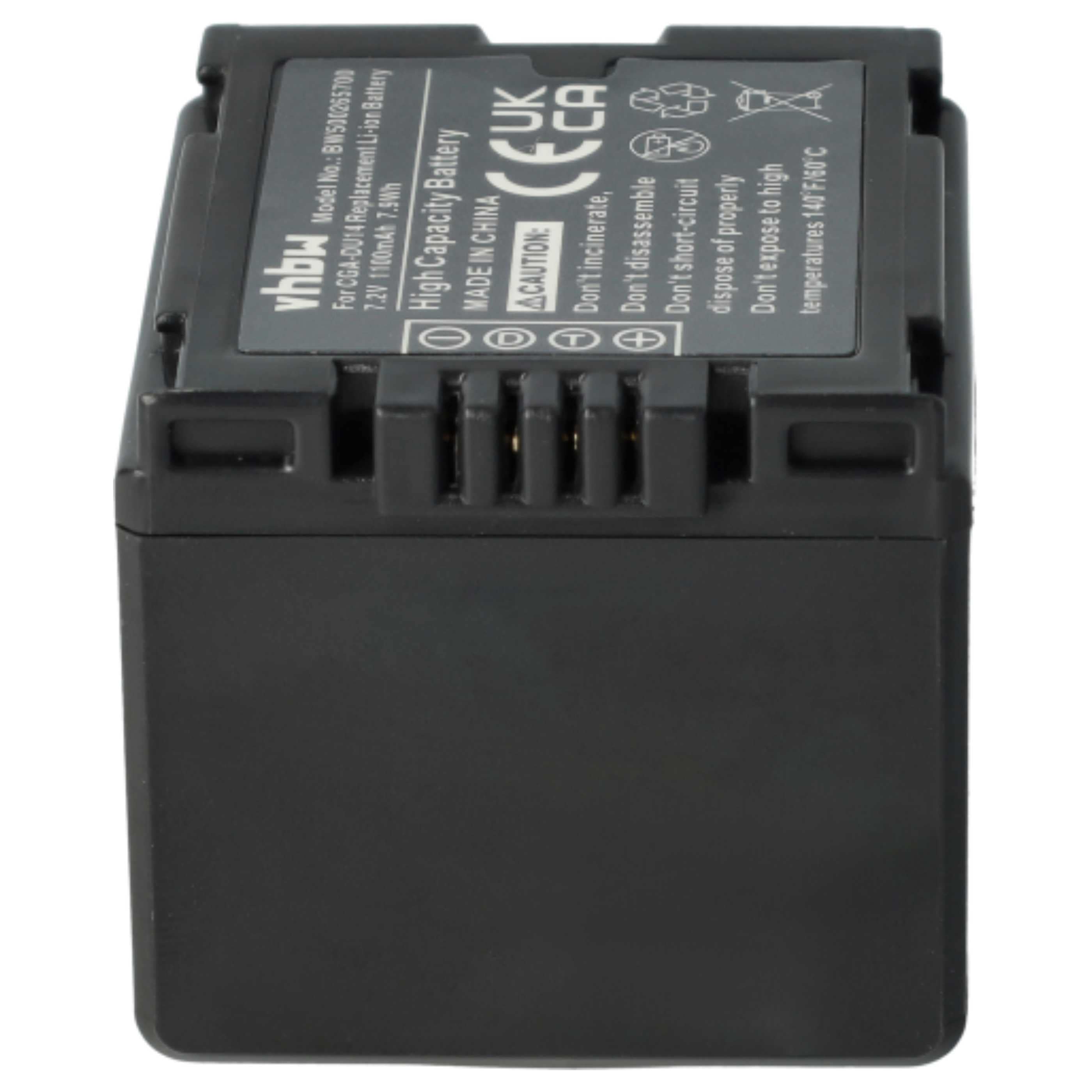 2x Battery replaces Hitachi DZ-BP07s, DZ-BP21, DZ-BP14s - 1100mAh, 7.2V, Li-Ion