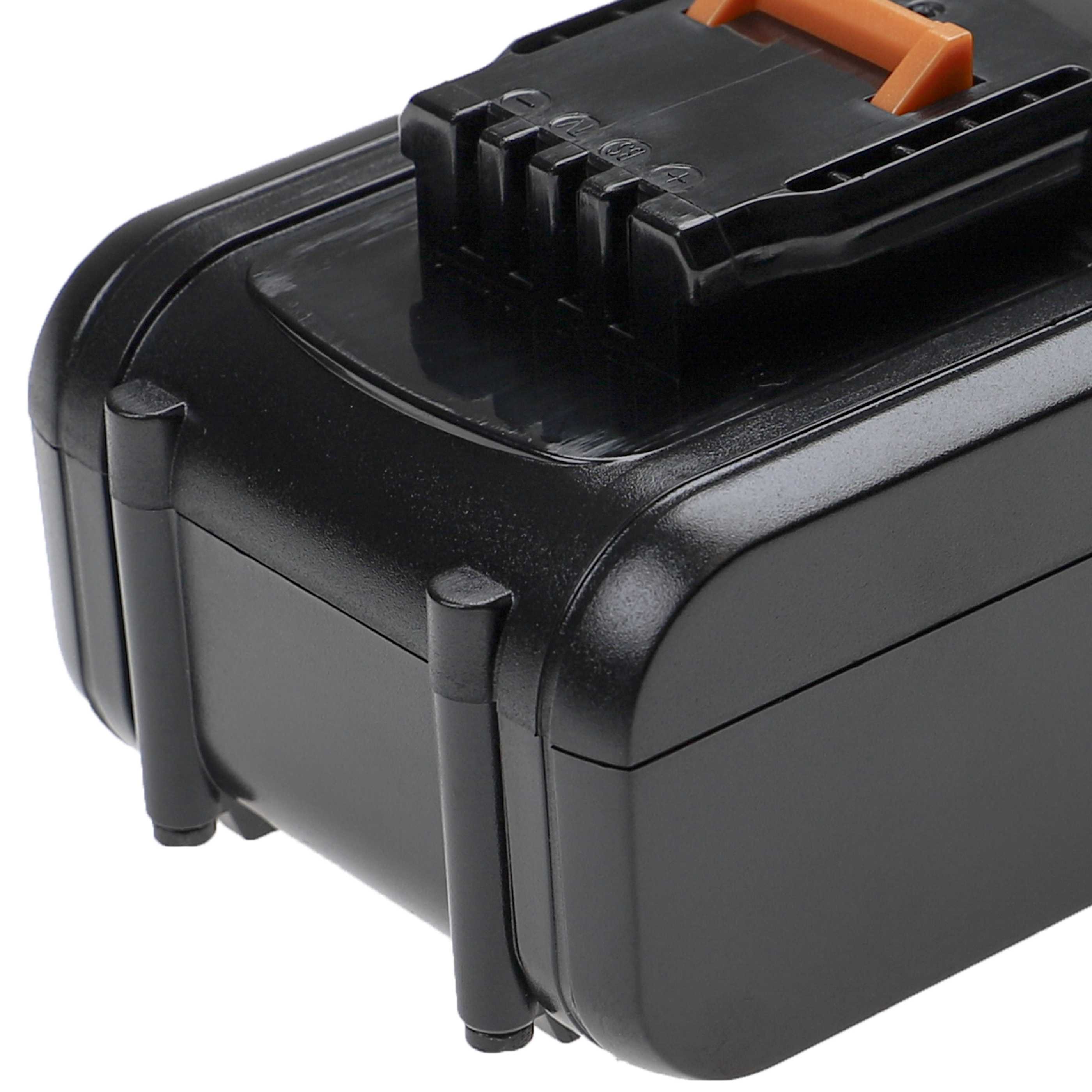 2x Battery replaces Rockwell RW9351.1 - 5 Ah 20 V Li-Ion, black / orange