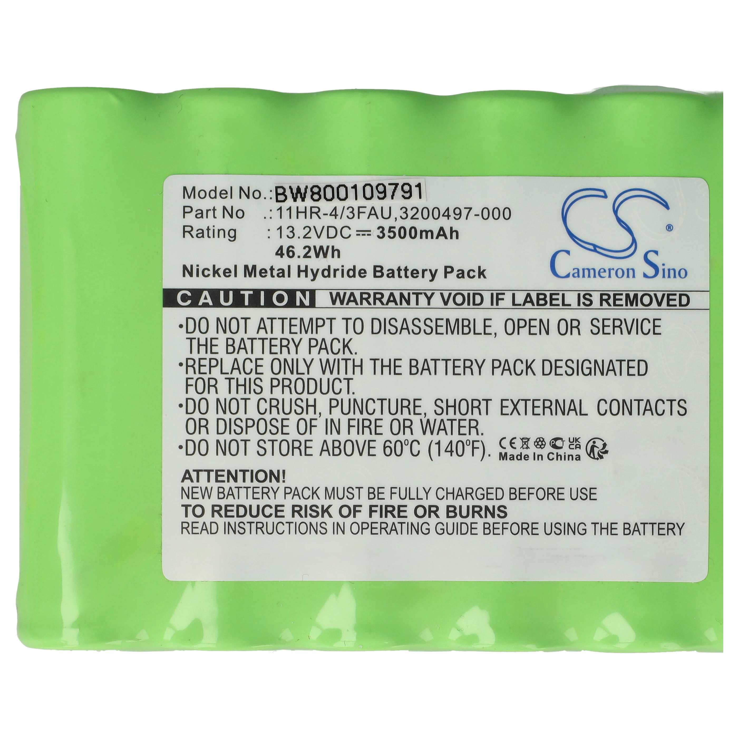 Spleißgerät-Akku als Ersatz für Fujikura BTR-08R, 11HR-4/3FAU, BTR-08 für Fujikura - 3500mAh 13,2V NiMH