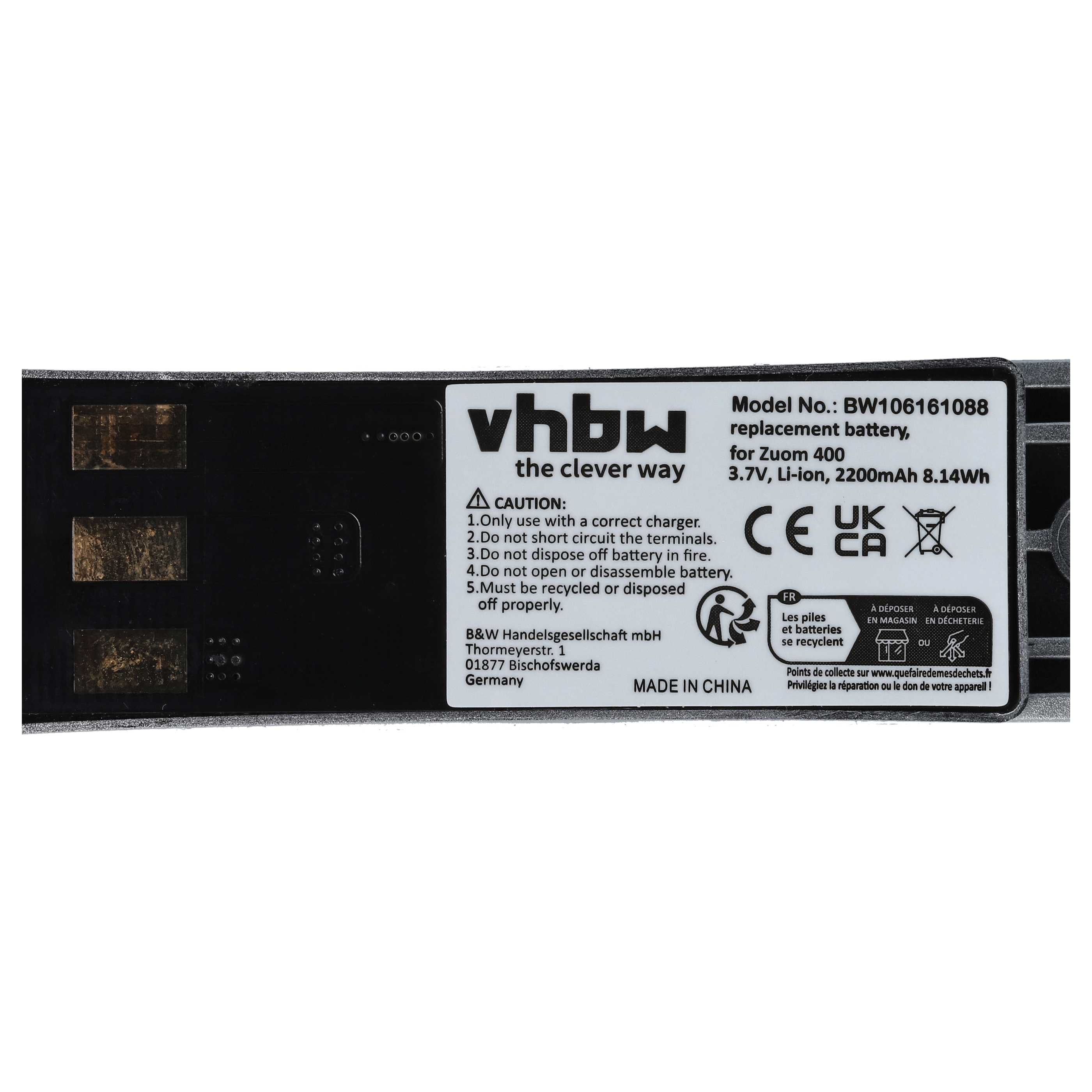 Akumulator do nawigacji GPS zamiennik Garmin 011-01451-00, 010-10863-00 - 2200 mAh 3,7 V Li-Ion