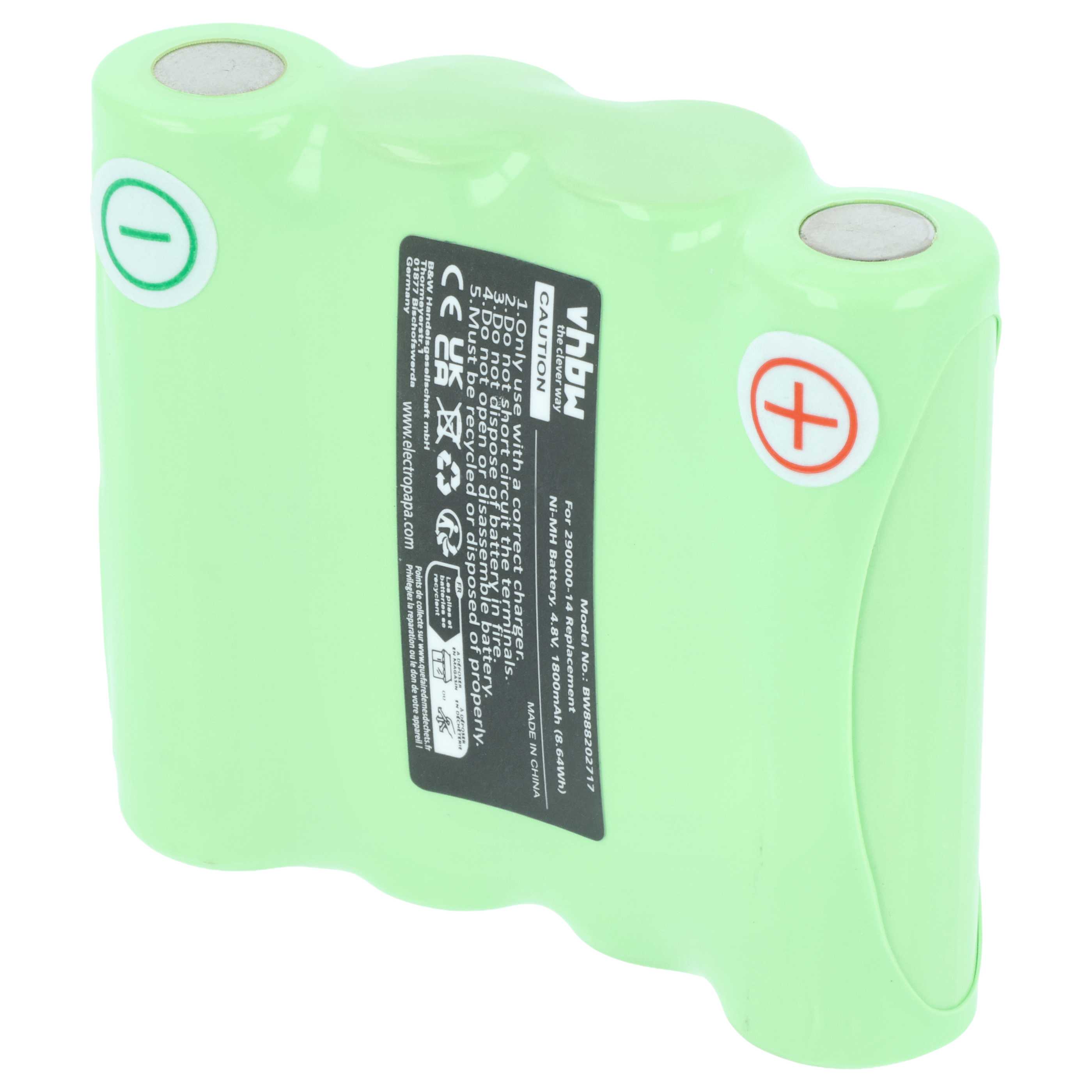 Batterie remplace Rotationslaser 290000-14 outil de mesure Rotationslaser - 1800mAh 4,8V NiMH