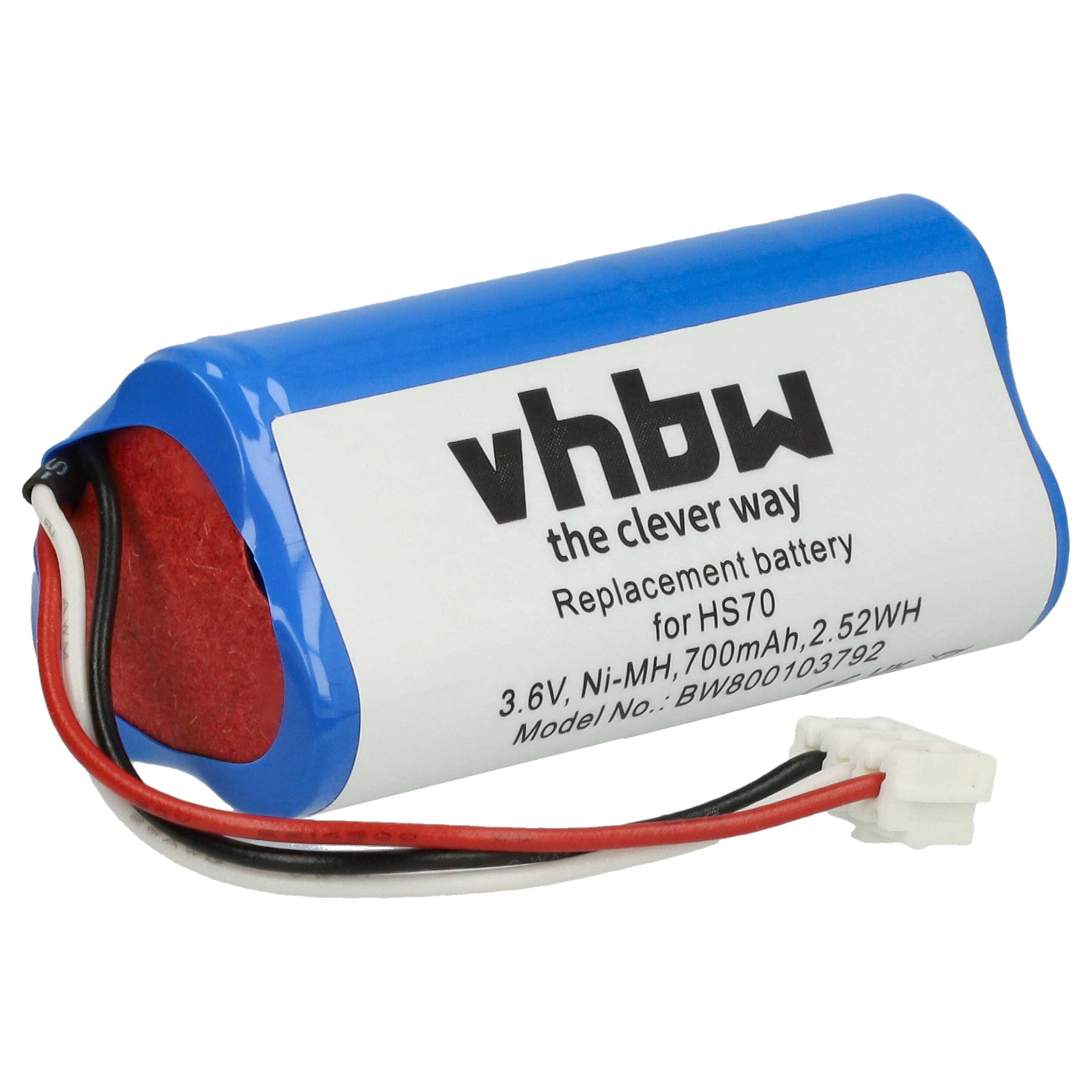 Batteria sostituisce Wella HR-AAAU, 1520902 per taglia-capelli Wella - 700mAh 3,6V NiMH