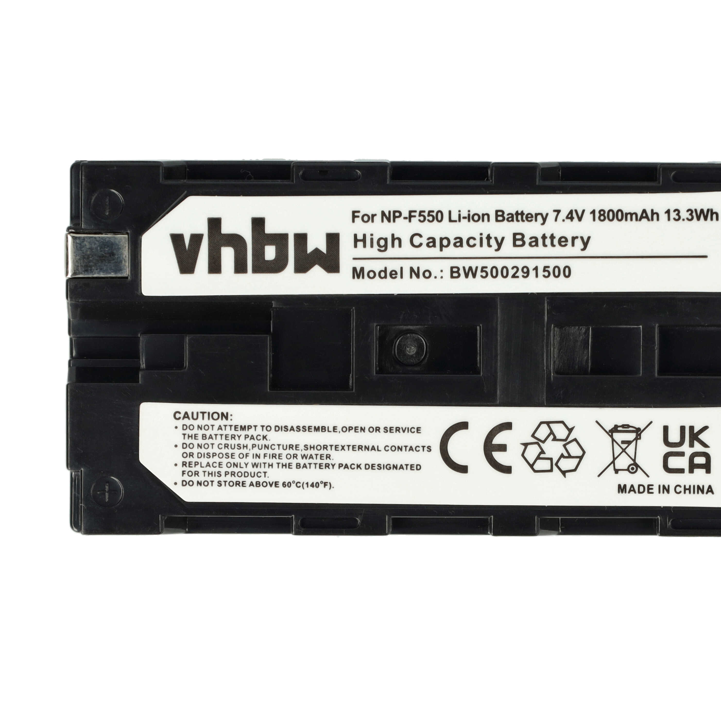 Videocamera 2x Battery replaces Sony NP-530, NP-F530, NP-F330, NP-930, NP-F550, NP-730 - 1800 mAh 7.2 V Li-Ion