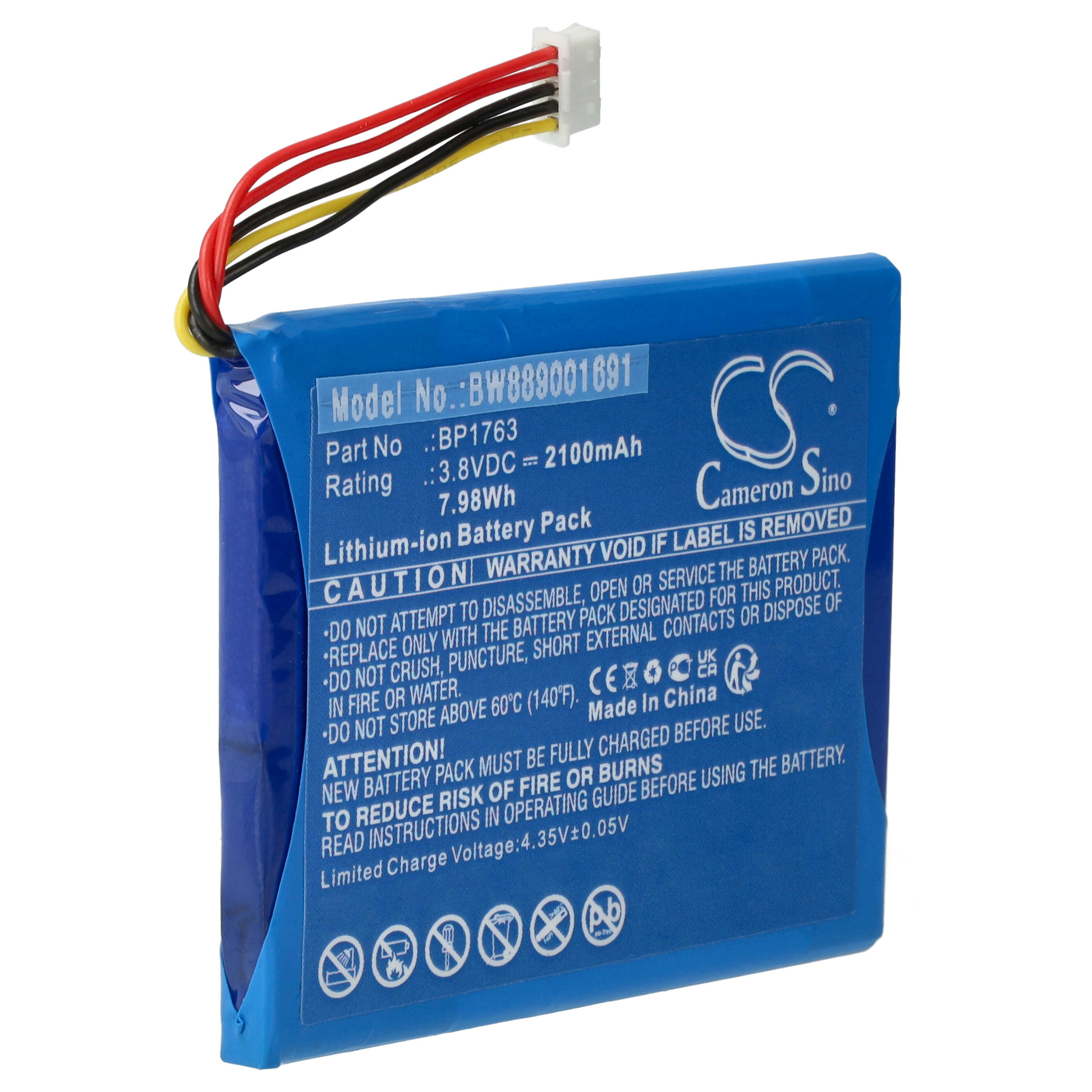 Baby Monitor Battery suitable for VTech Baby Monitor VM5254 - 2100 mAh 3.8 V Li-Ion