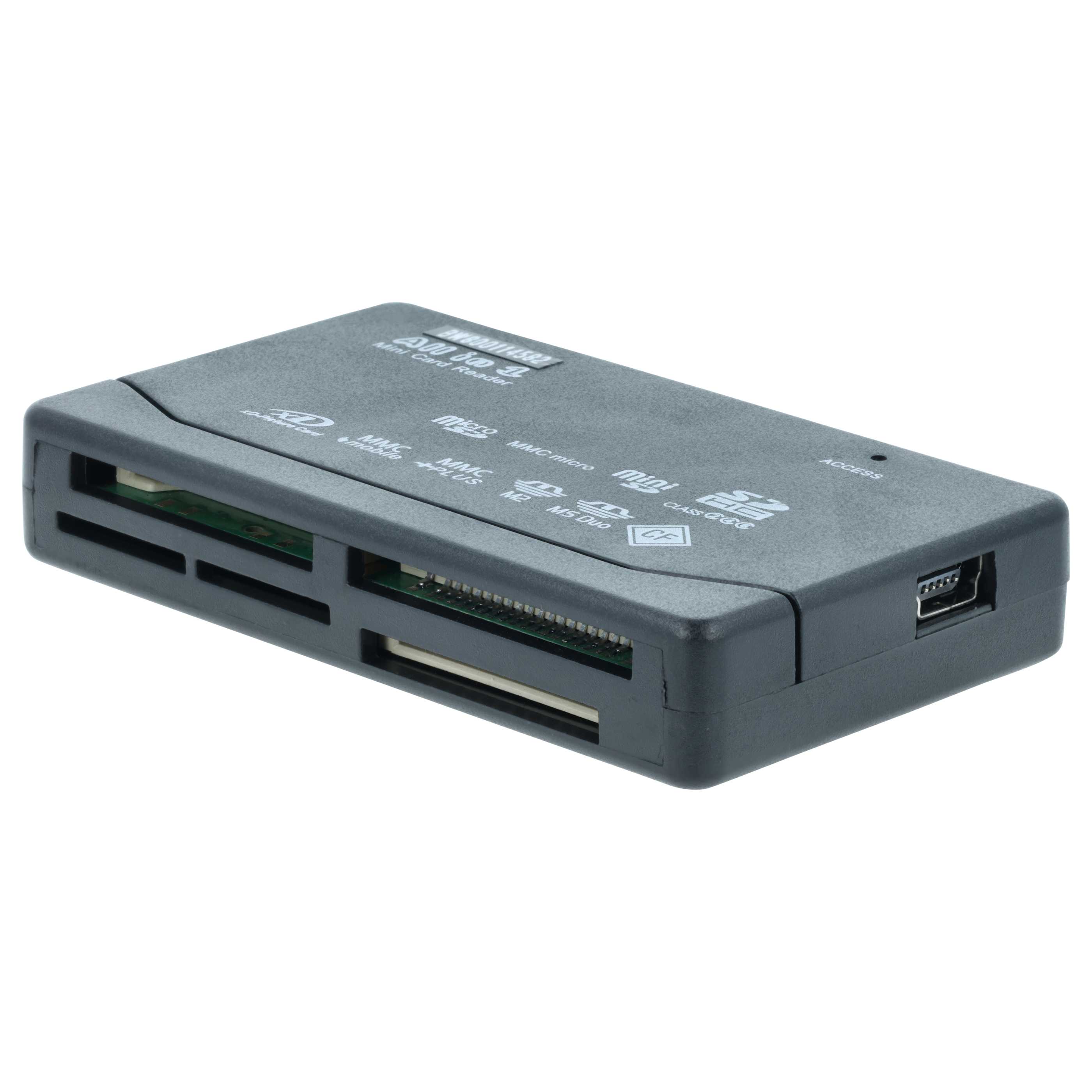 Lecteur carte SD tout en un pour carte micro SD – avec câble USB (mini USB - USB)