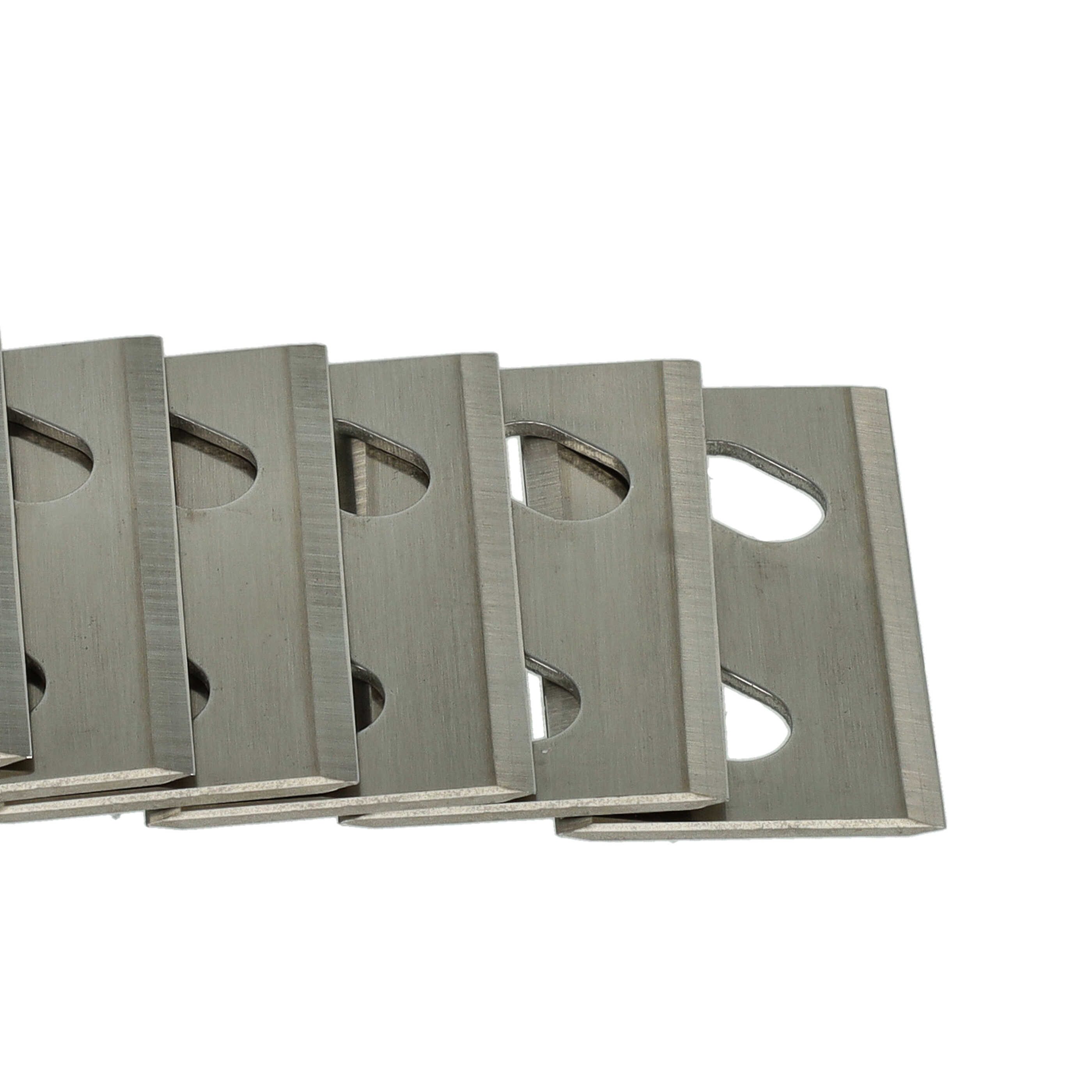 8x Exchange Blade replaces Arnold 1111-M6-1008 Cordless Lawnmower etc.chrome-carbon steel, Silver