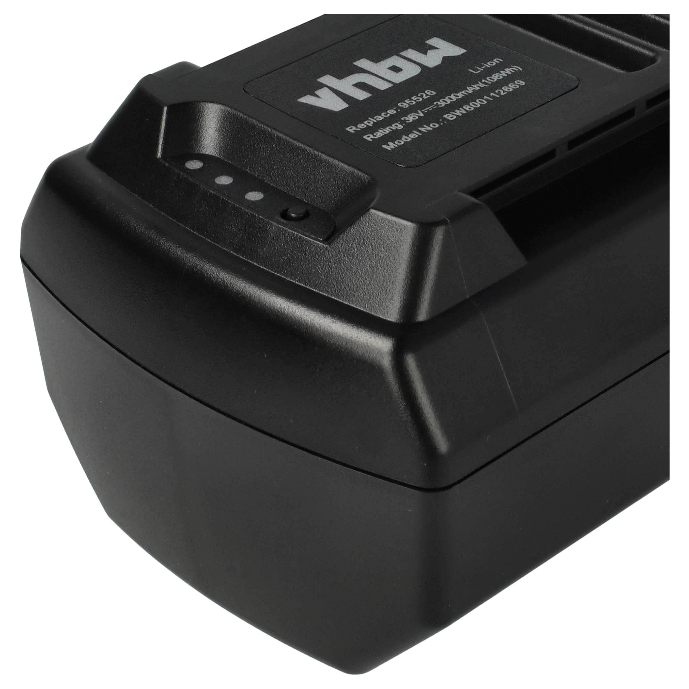 Battery replaces Garden Feelings R1S-360-AH-C 36V Electric Power Tool - 3000 mAh, 36 V, Li-Ion