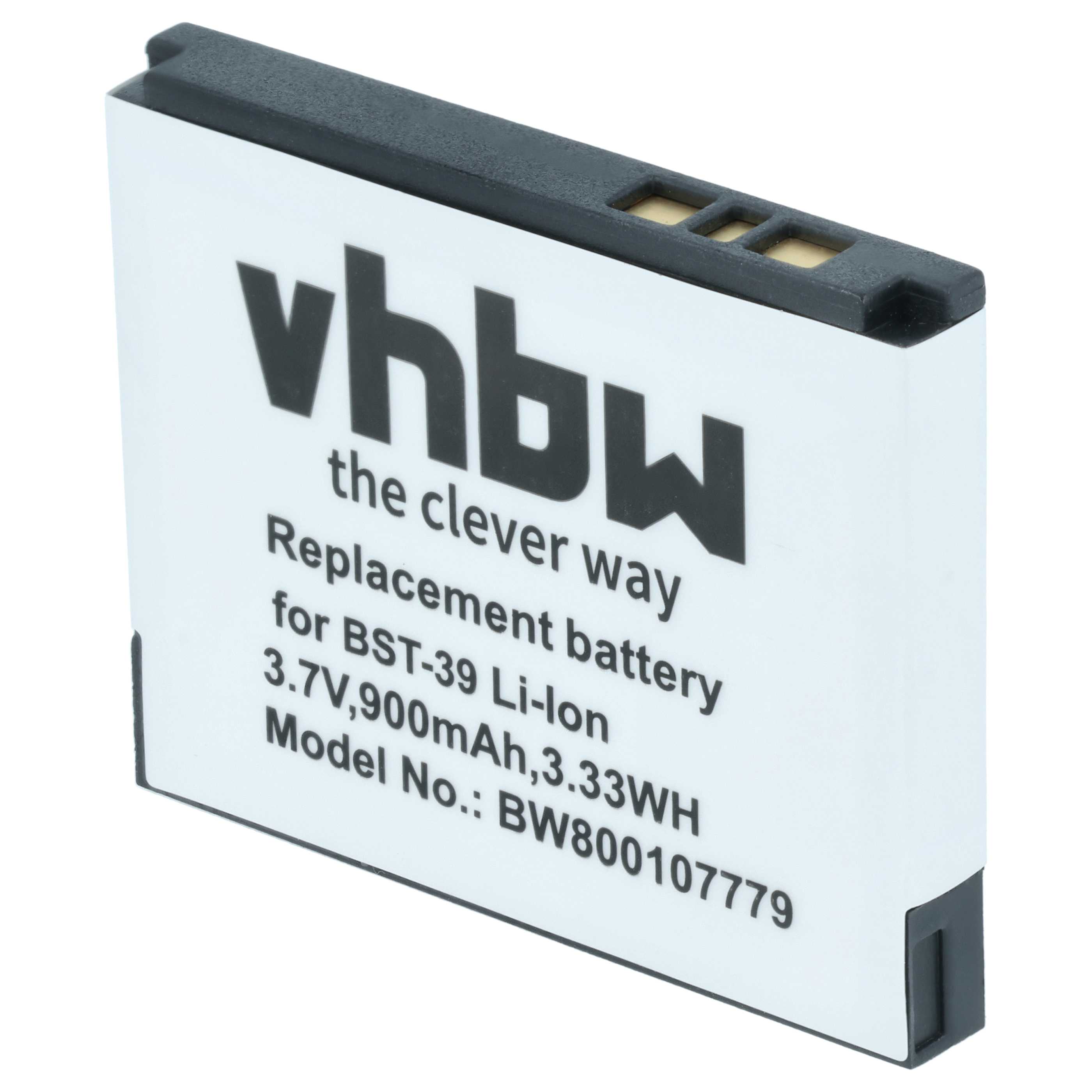 Akumulator do telefonu smartfona zamiennik Sony-Ericsson BST-39 - 900 mAh 3,7 V Li-Ion