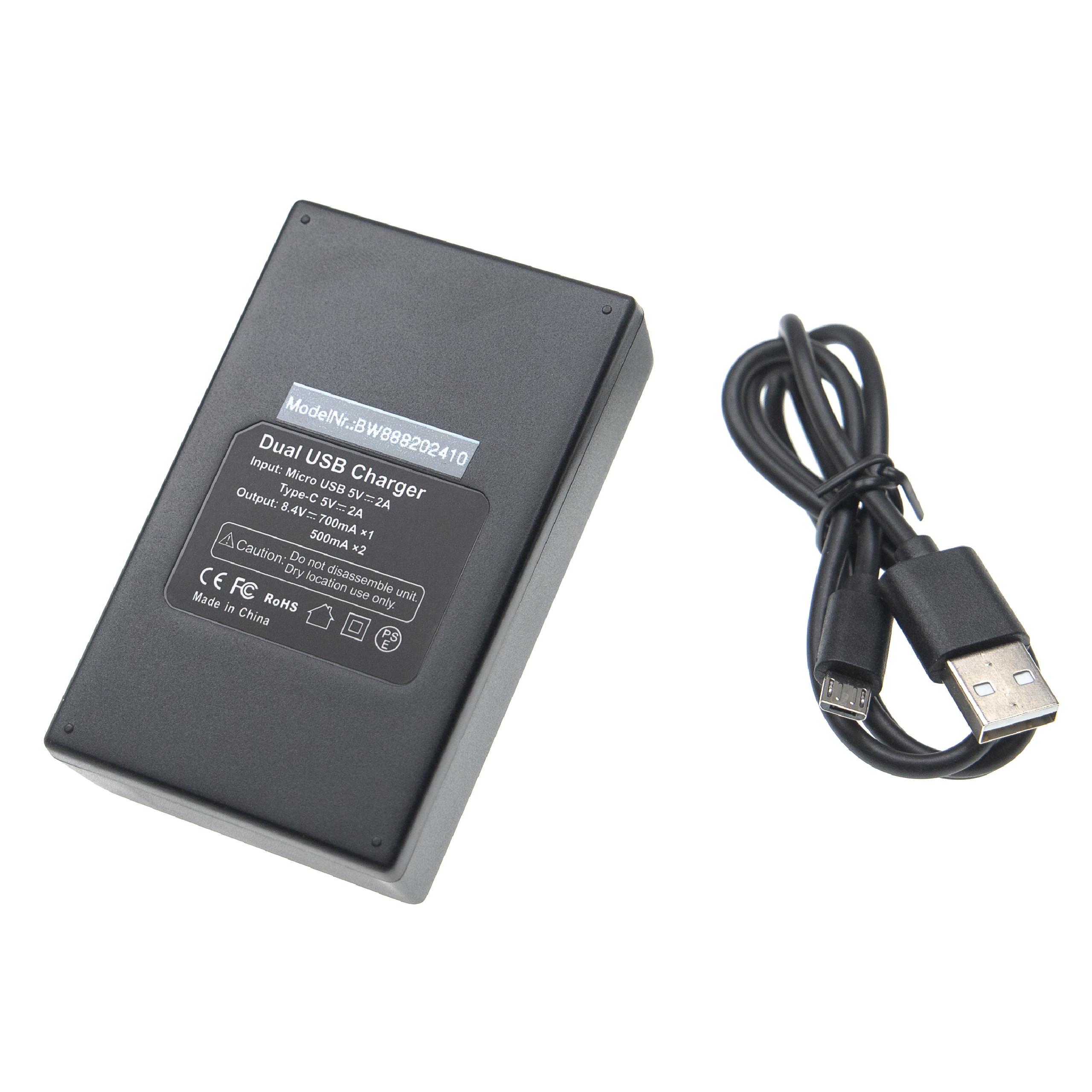 Battery Charger suitable for X-E1 Camera etc. - 0.5 A, 8.4 V