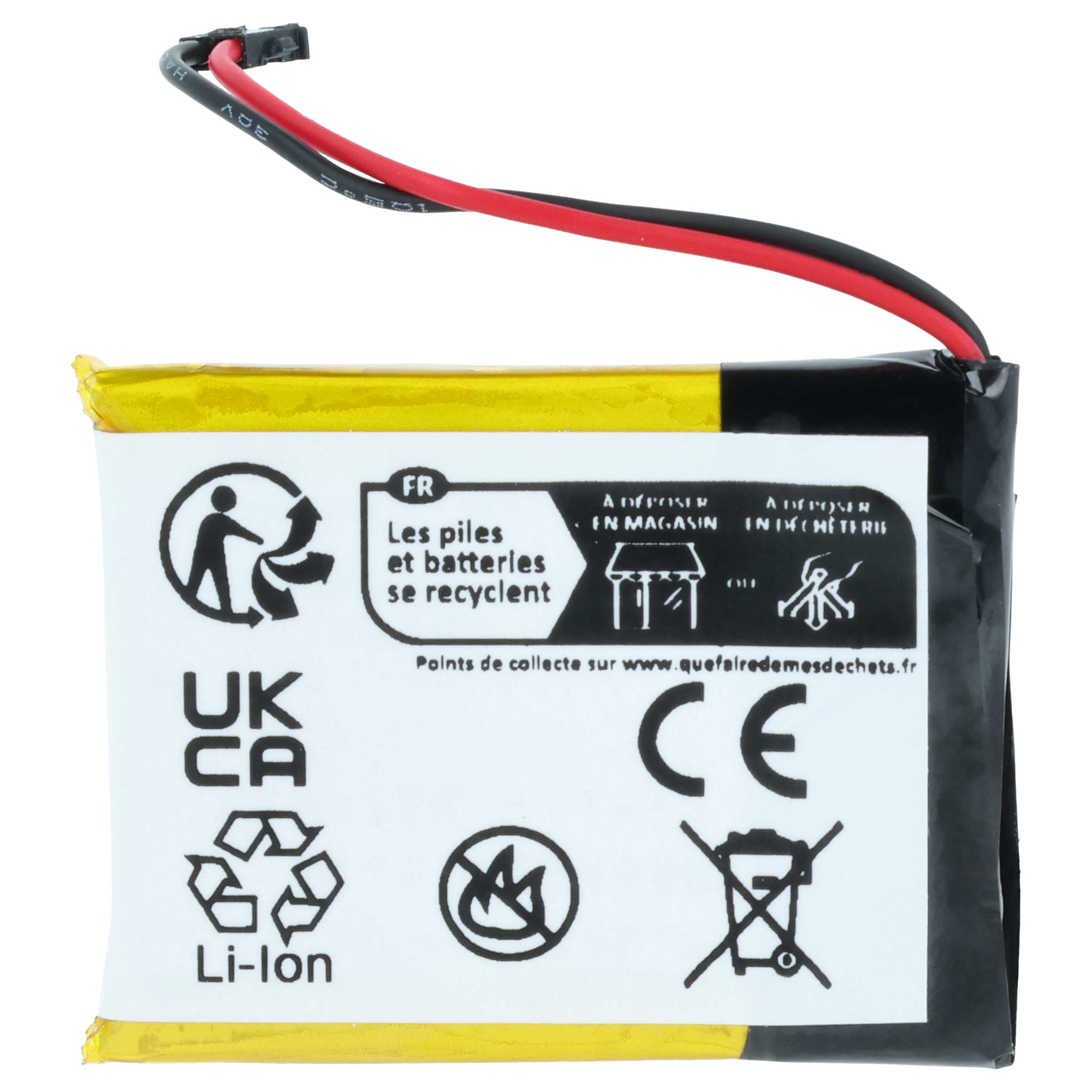 Batteria sostituisce Garmin 361-00034-02 per smartwatch - 300mAh 3,7V Li-Poly