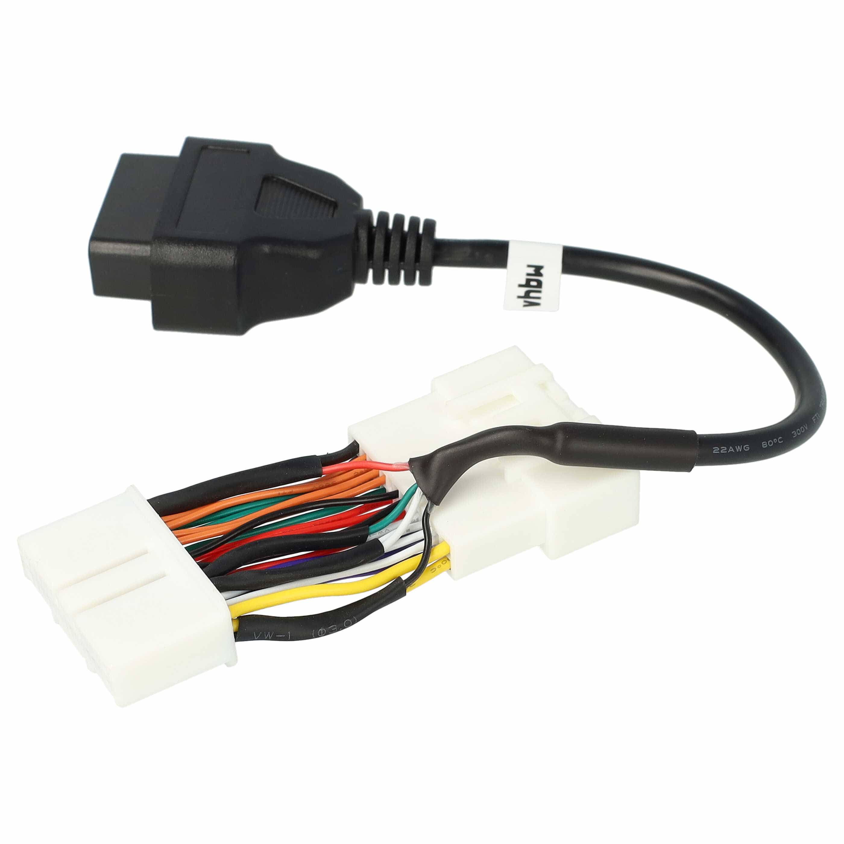 vhbw OBD2 Adapter 26Pin Stecker auf OBD2 16Pin für Tesla Model 3