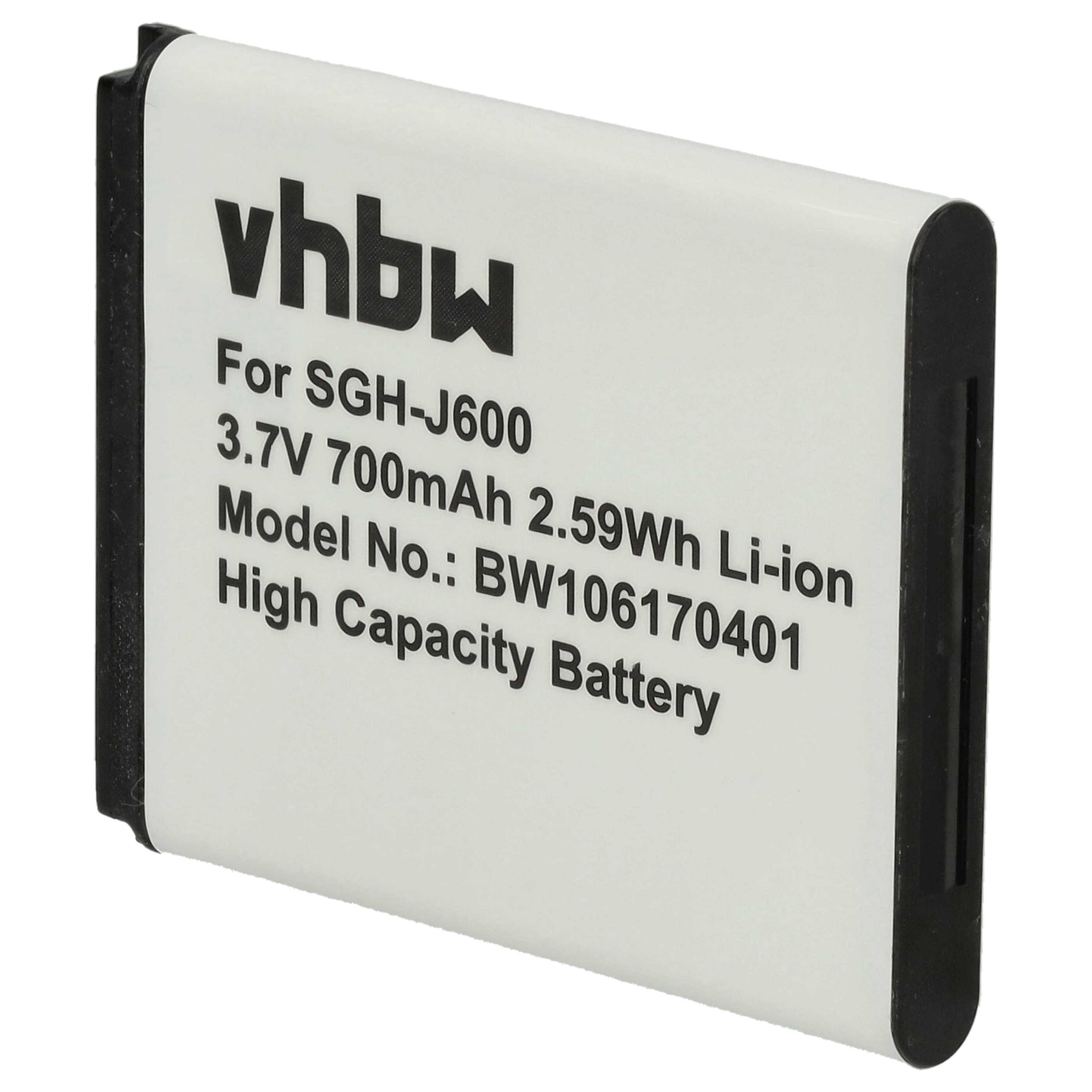 Akku als Ersatz für Samsung AB483640BU, AB483640BE - 700mAh 3,7V Li-Ion