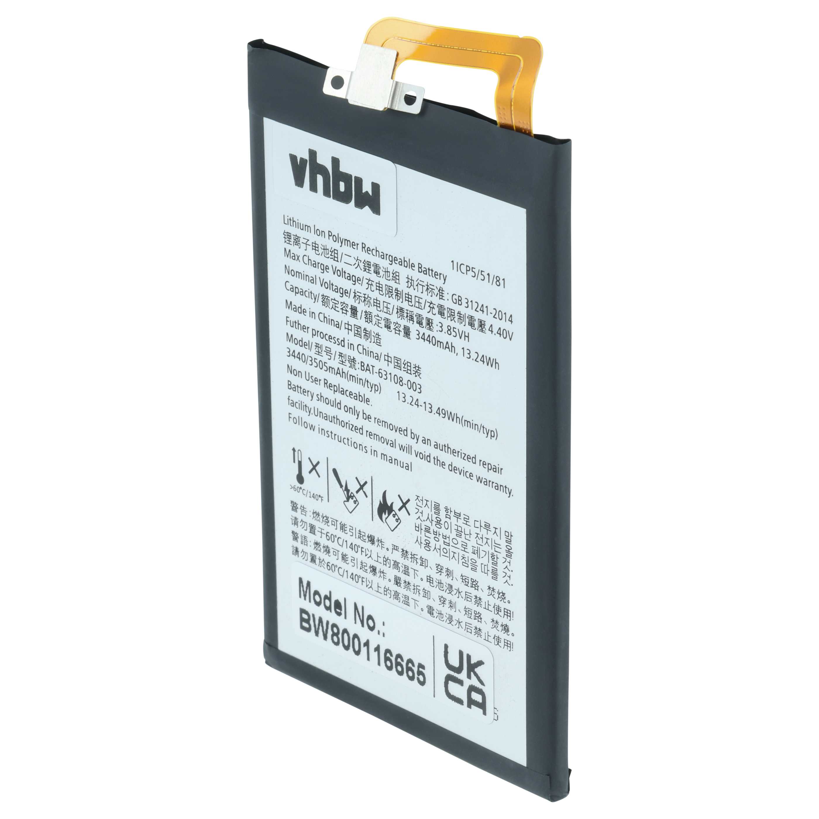 Akumulator do telefonu smartfona zamiennik BlackBerry BAT63108-003, BAT-63108-003 - 3400 mAh 3,85 V LiPo