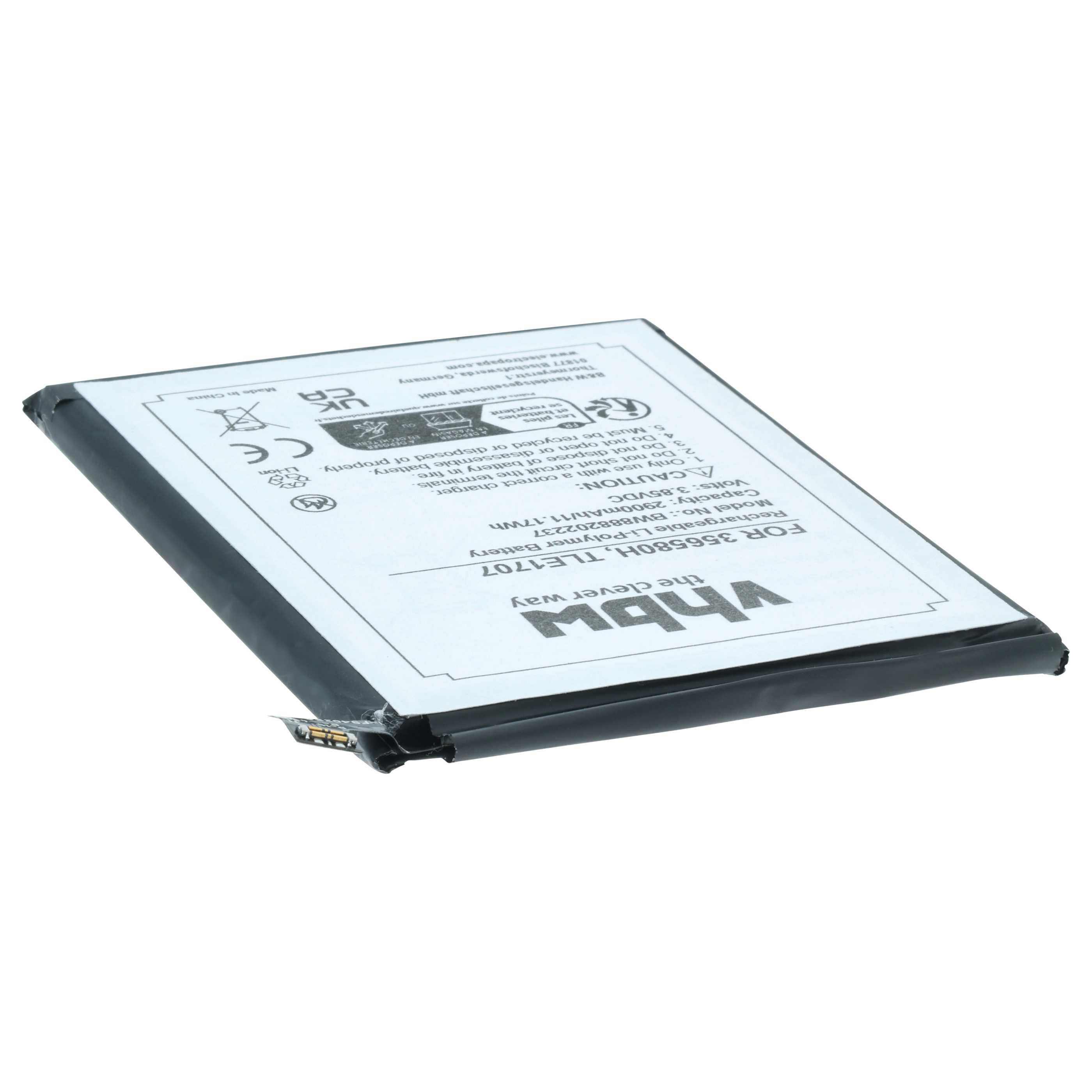 Akumulator do telefonu smartfona zamiennik Wiko 356580H, S104-Z37000-000, TLE1707 - 2900 mAh 3,85 V LiPo