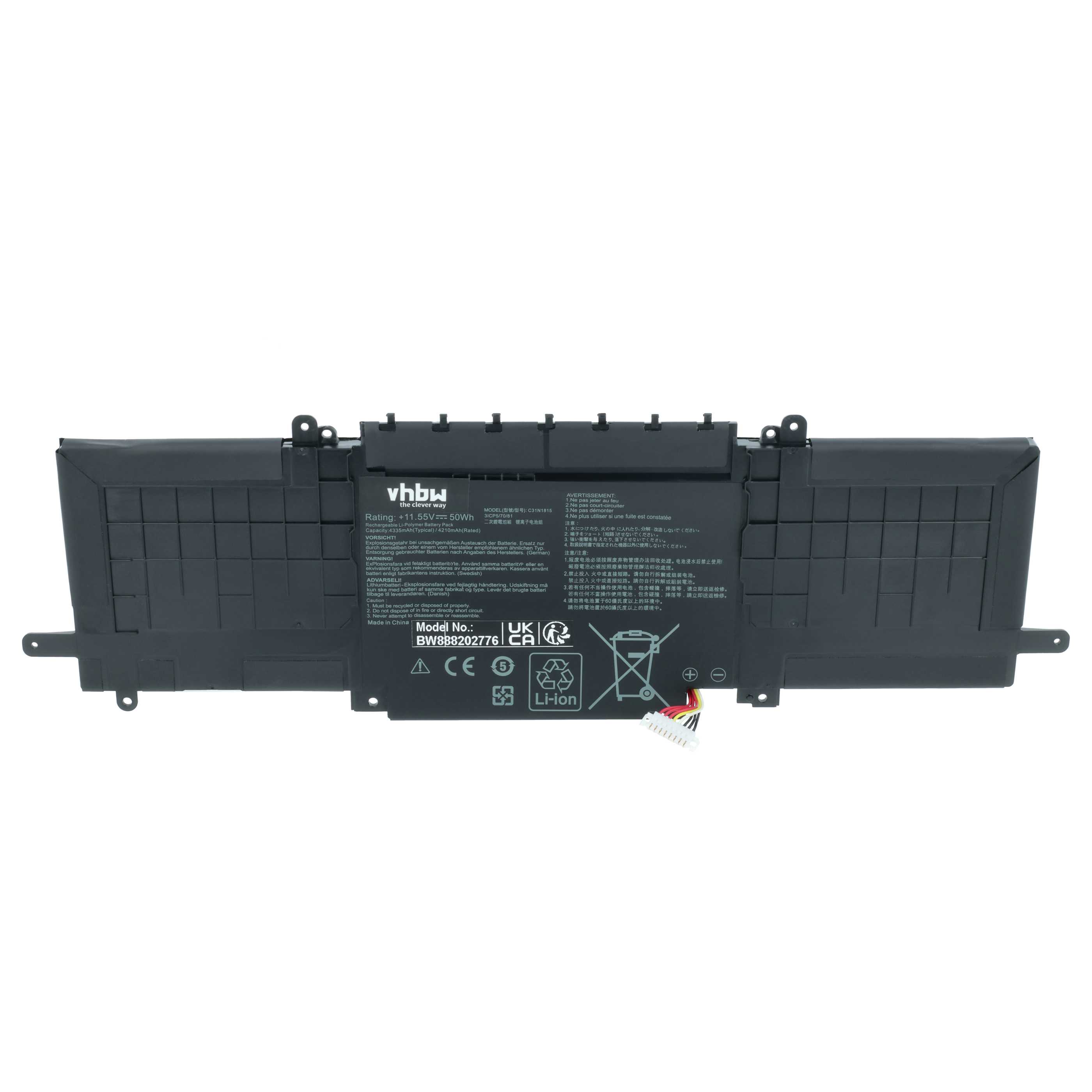 Akumulator do laptopa zamiennik Asus C31N1815, 0B200-03150000, B31BIEH - 4250 mAh 11,55 V LiPo