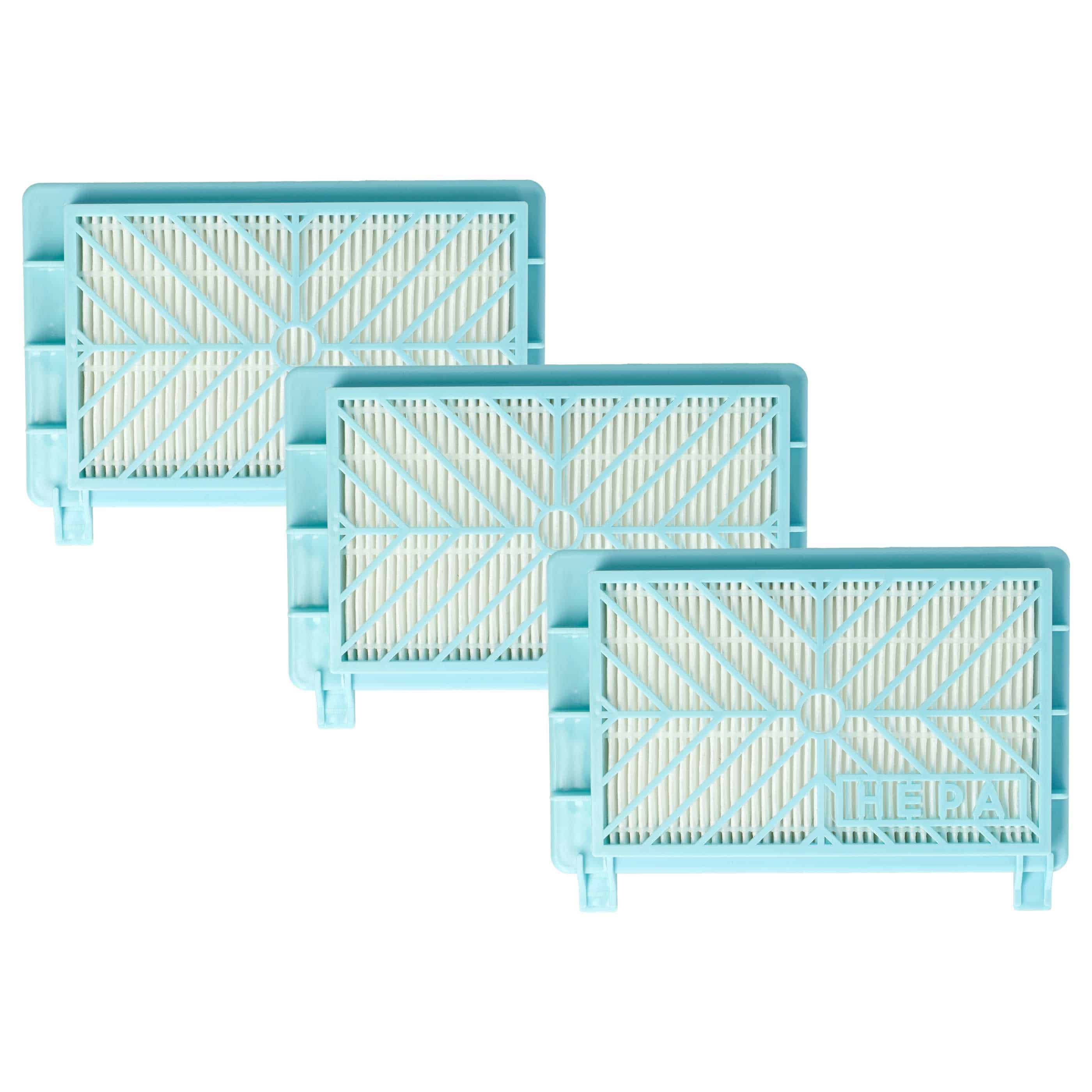 3x Filter replaces Philips 491669, 432200039090, 883804401010 for Philips Vacuum Cleaner, filter class H13