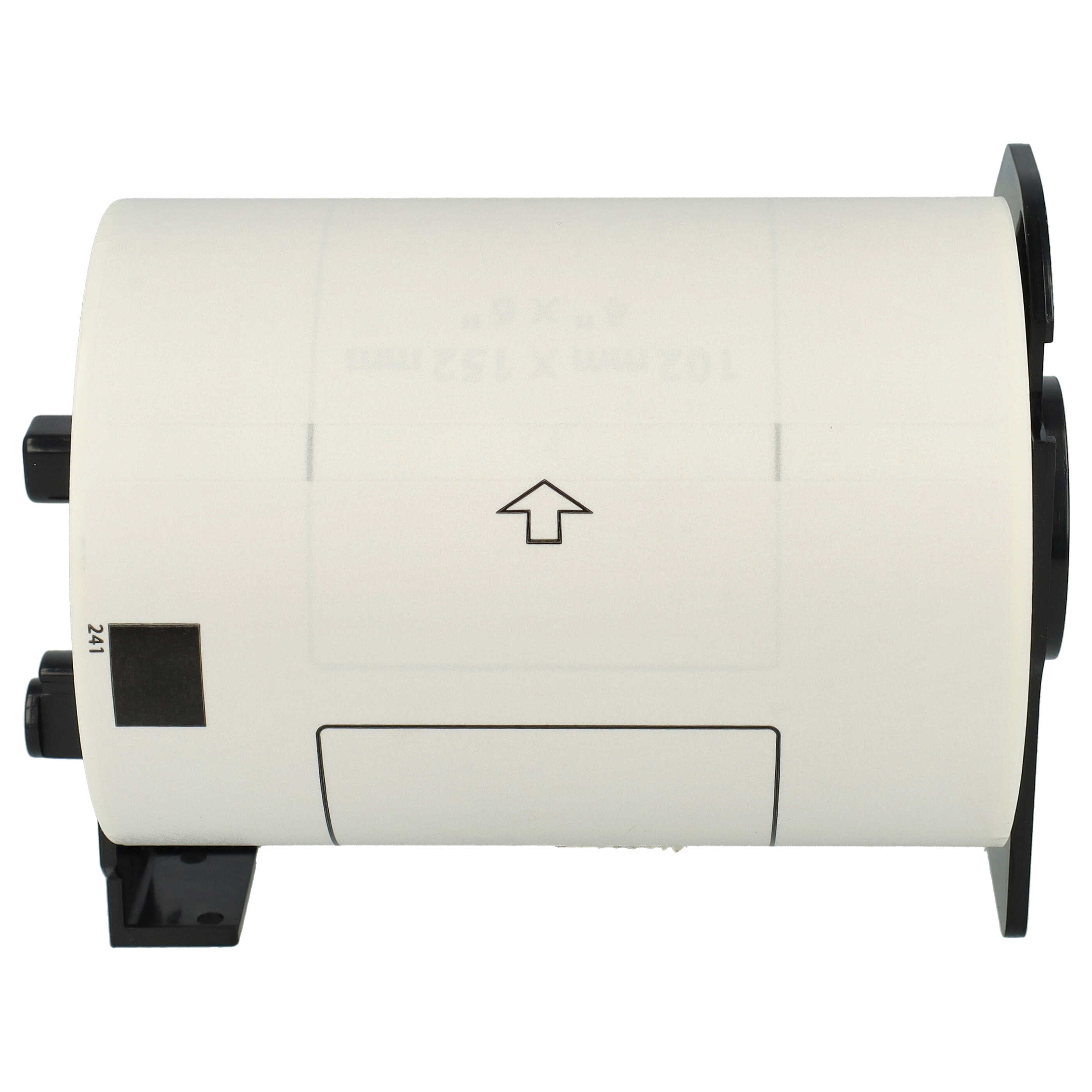 3x Label Roll replaces Brother DK-11241 Labeller - Standard 102 mm x 152 mm + Holder