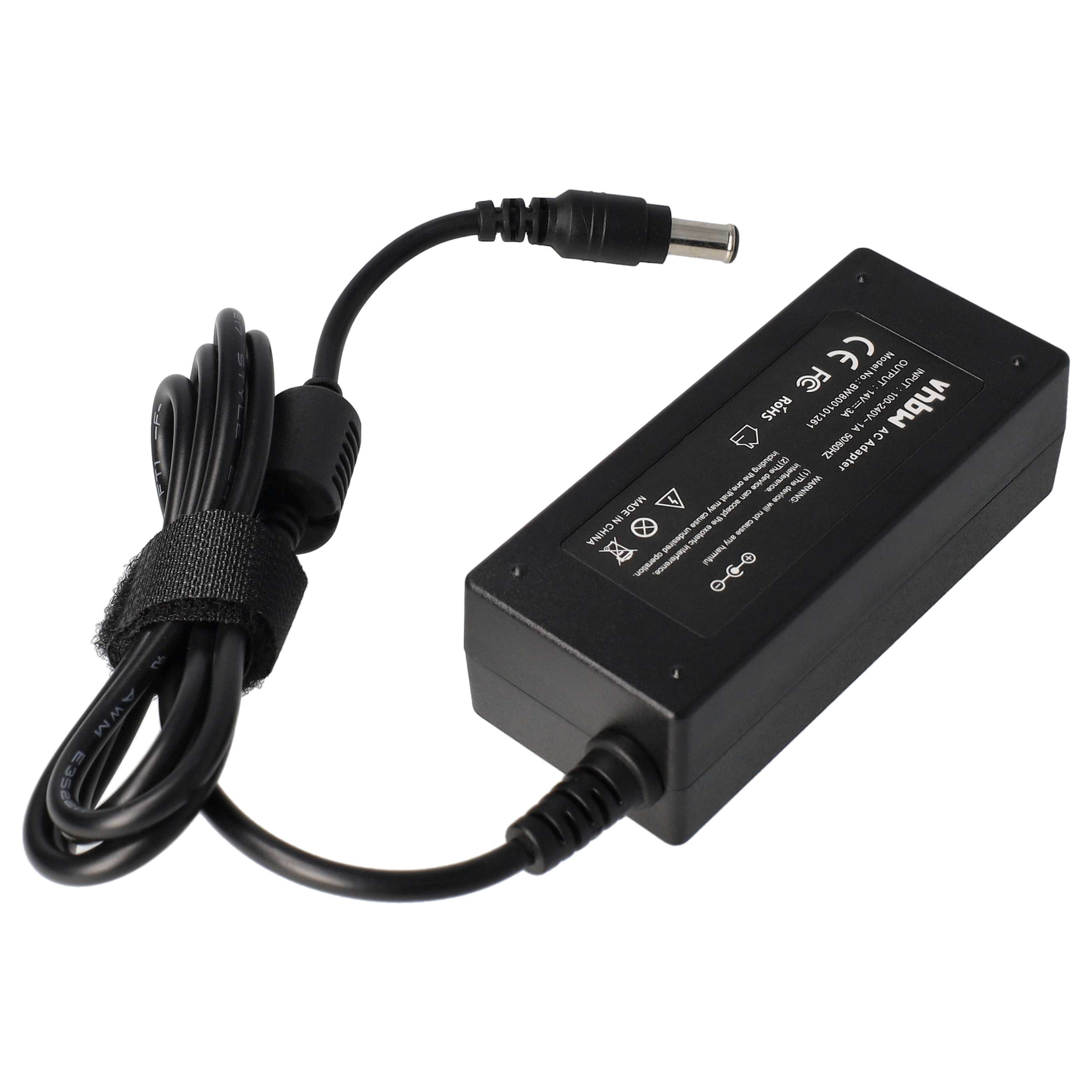 Mains Power Adapter replaces Samsung AD-3014STN, ADS-30NJ-12, AD-4214N, AD-4214L for Samsung Monitor - 200 cm