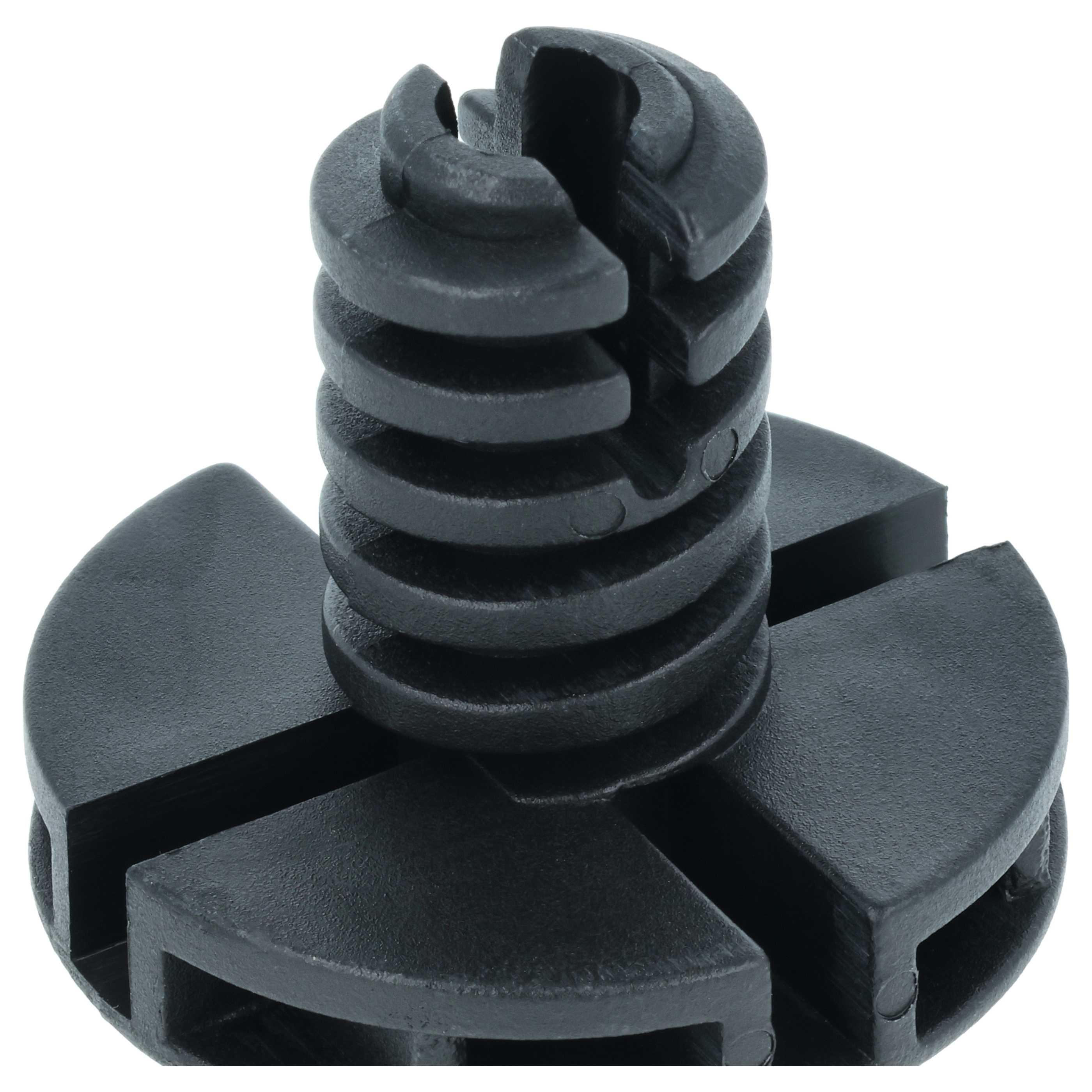 2x Pied réglable remplace AEG 1490004288, 41006470604727 pour sèche-linge, séchoir Zanussi - 3,5 cm, noir