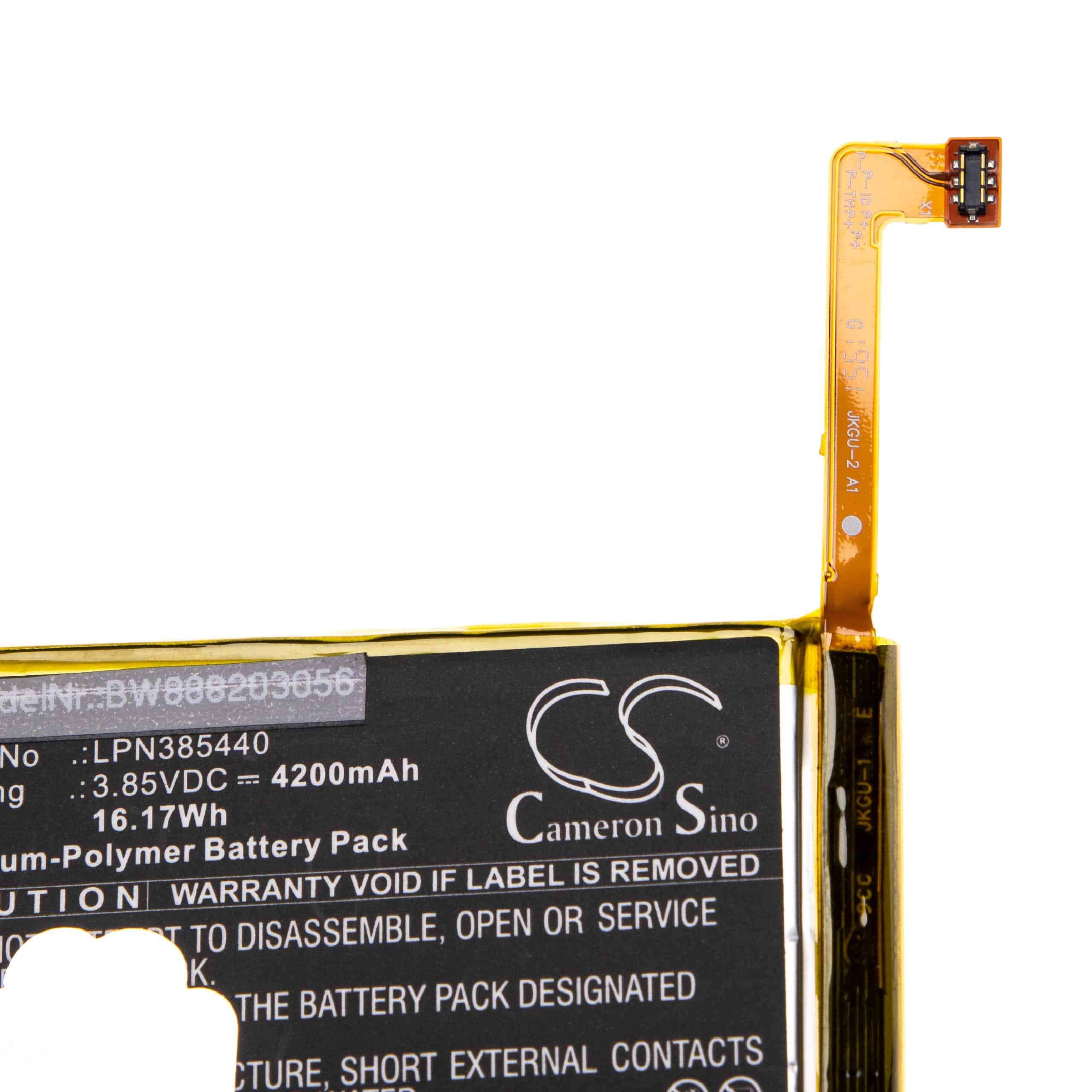 Batterie remplace Crosscall LPN385440 pour téléphone portable - 4200mAh, 3,85V, Li-polymère