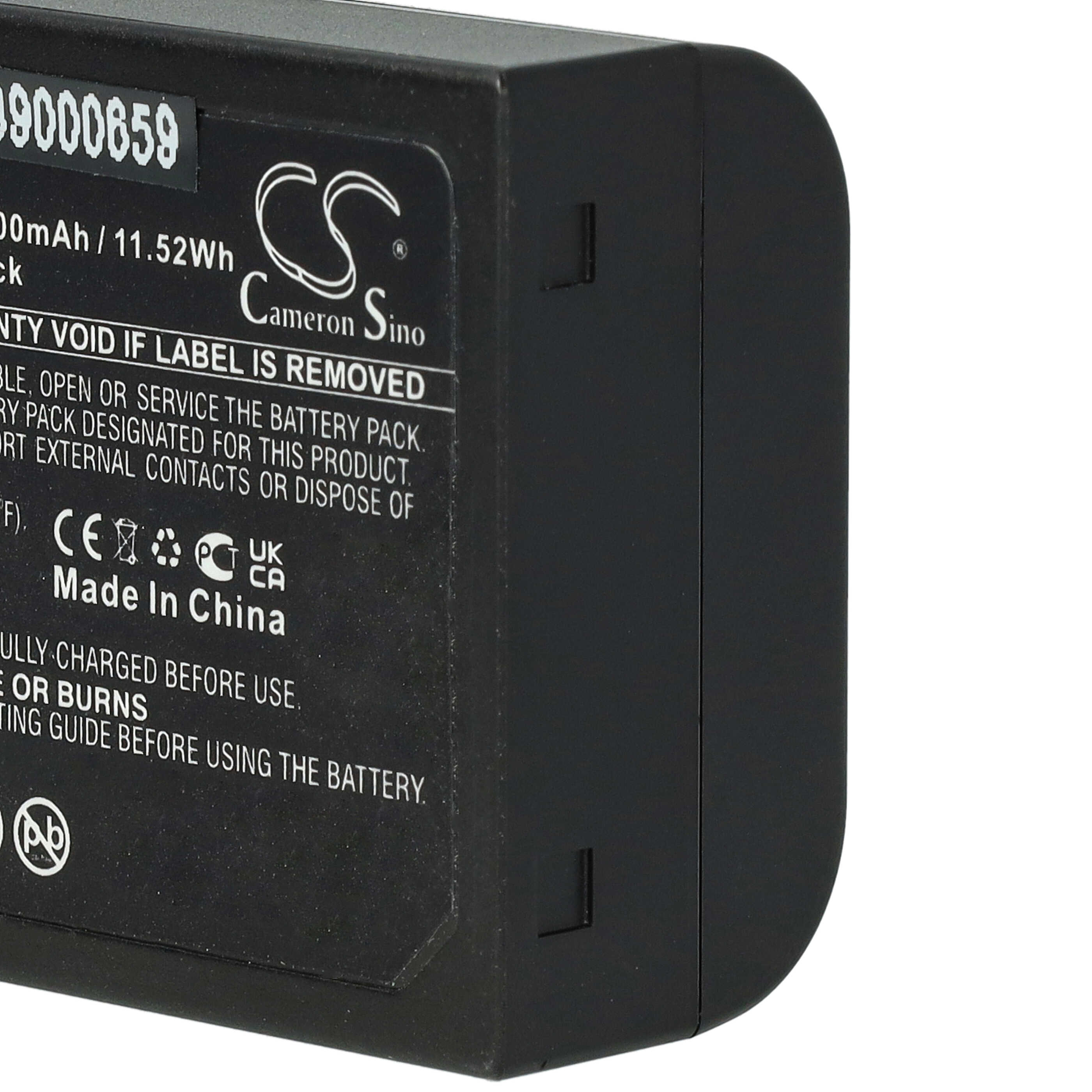 Batería reemplaza Olympus BLX-1 para cámara Olympus - 1600 mAh 7,2 V Li-Ion