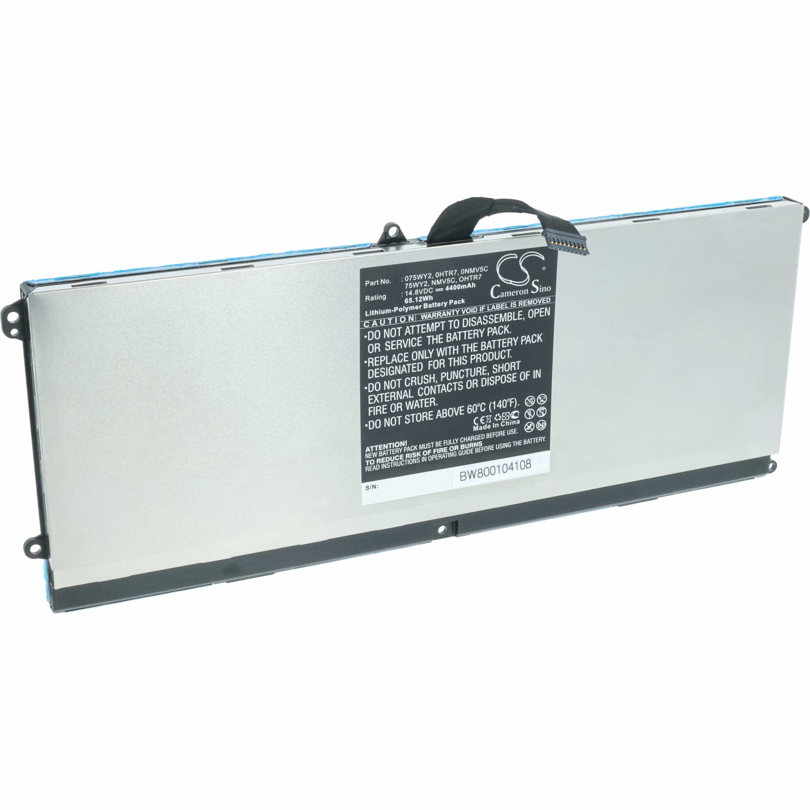 Akumulator do laptopa zamiennik Dell OHTR7, NMV5C, 75WY2, 0NMV5C, 0HTR7, 075WY2 - 4400 mAh 14,8 V LiPo, czarny