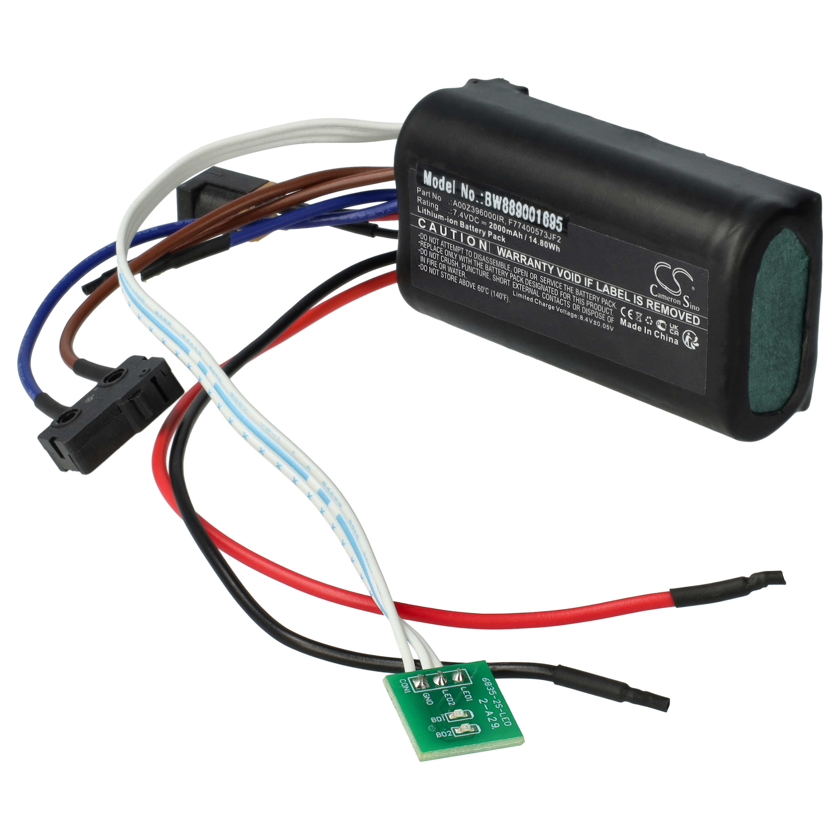 Battery replaces AL-KO A00Z396000IR - 2000 mAh 7.4 V Li-Ion