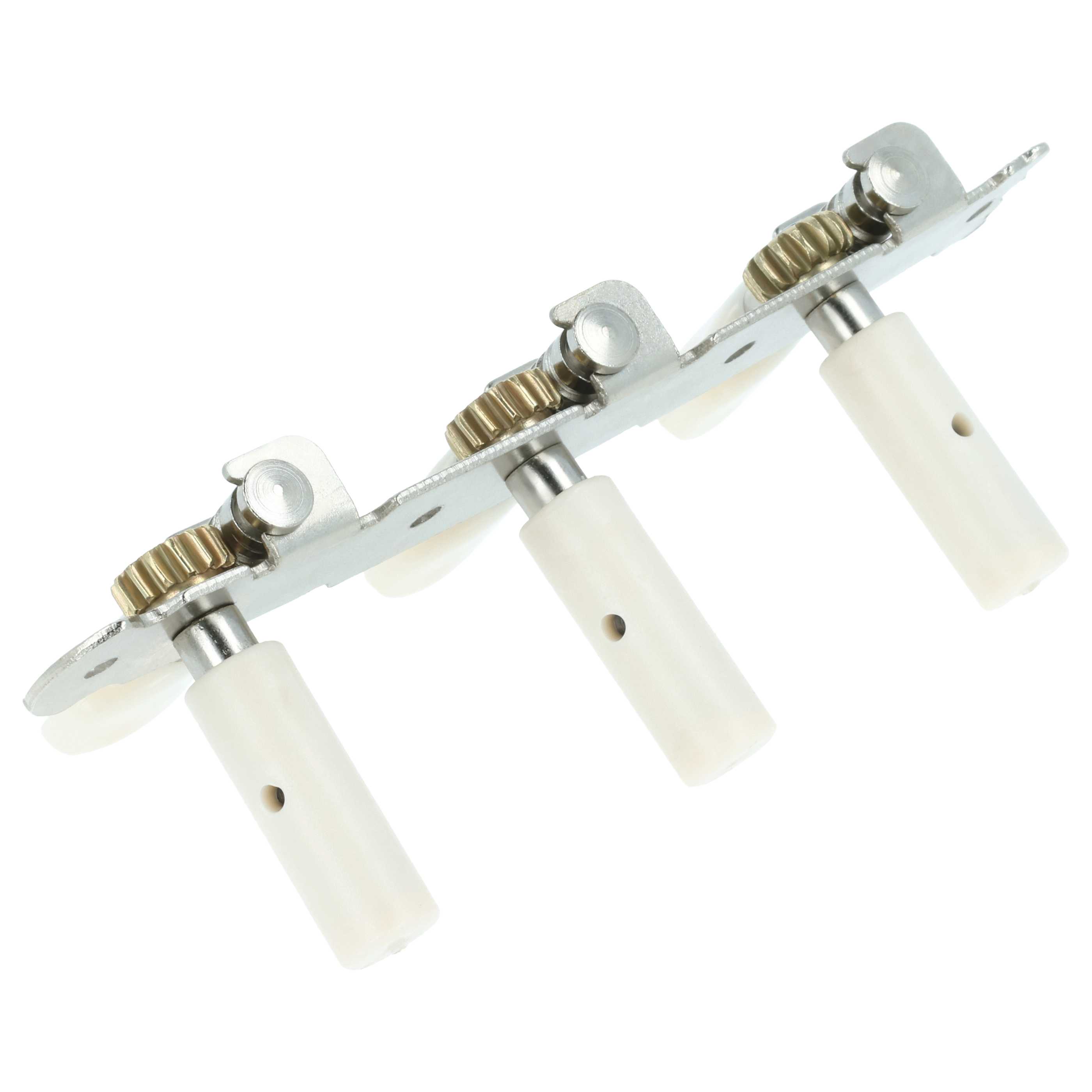 Chiavi meccaniche di accordatura per chitarra classica - spaziatura 10 mm, argento / avorio