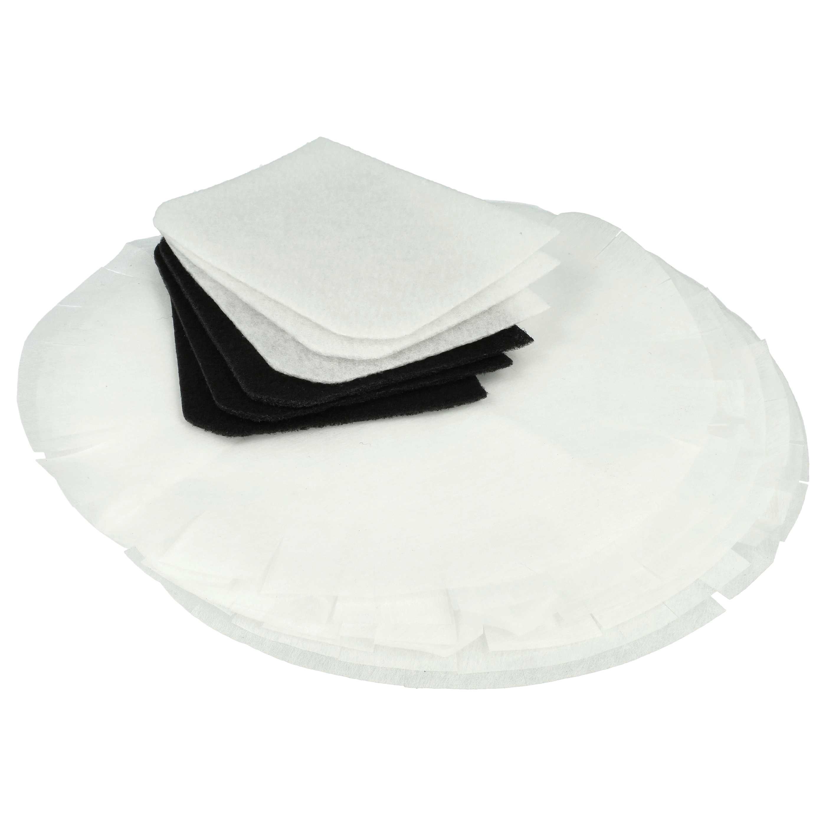 12x filtre papier, 6x filtre à graisses, 6x filtre à charbon actif remplace DeLonghi 5512510041 pour friteuse 