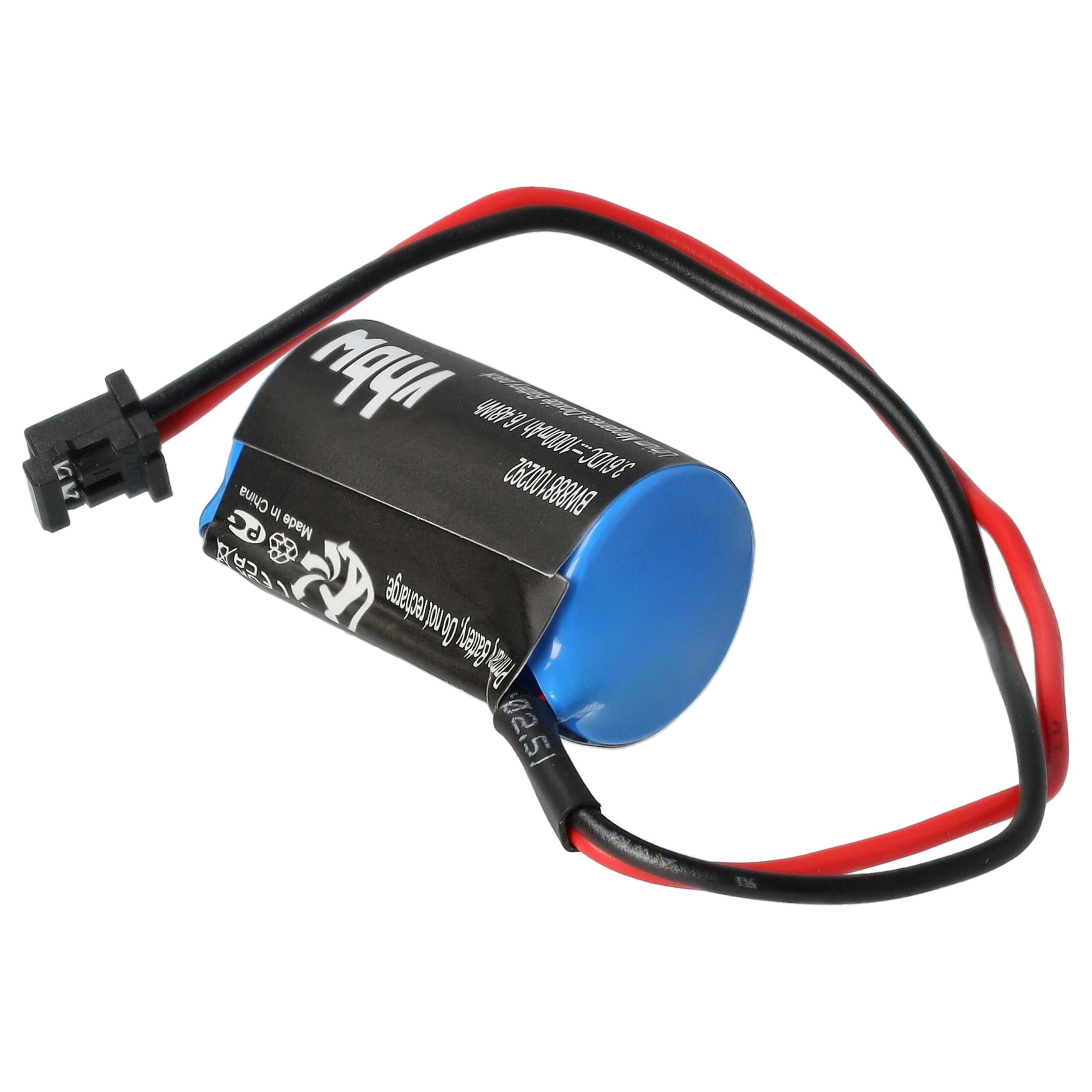 5x Bateria do obrabiarek sterowanych numerycznie zamiennik Omron JZSP-BA01 - 1000 mAh 3,6 V Li-MnO2