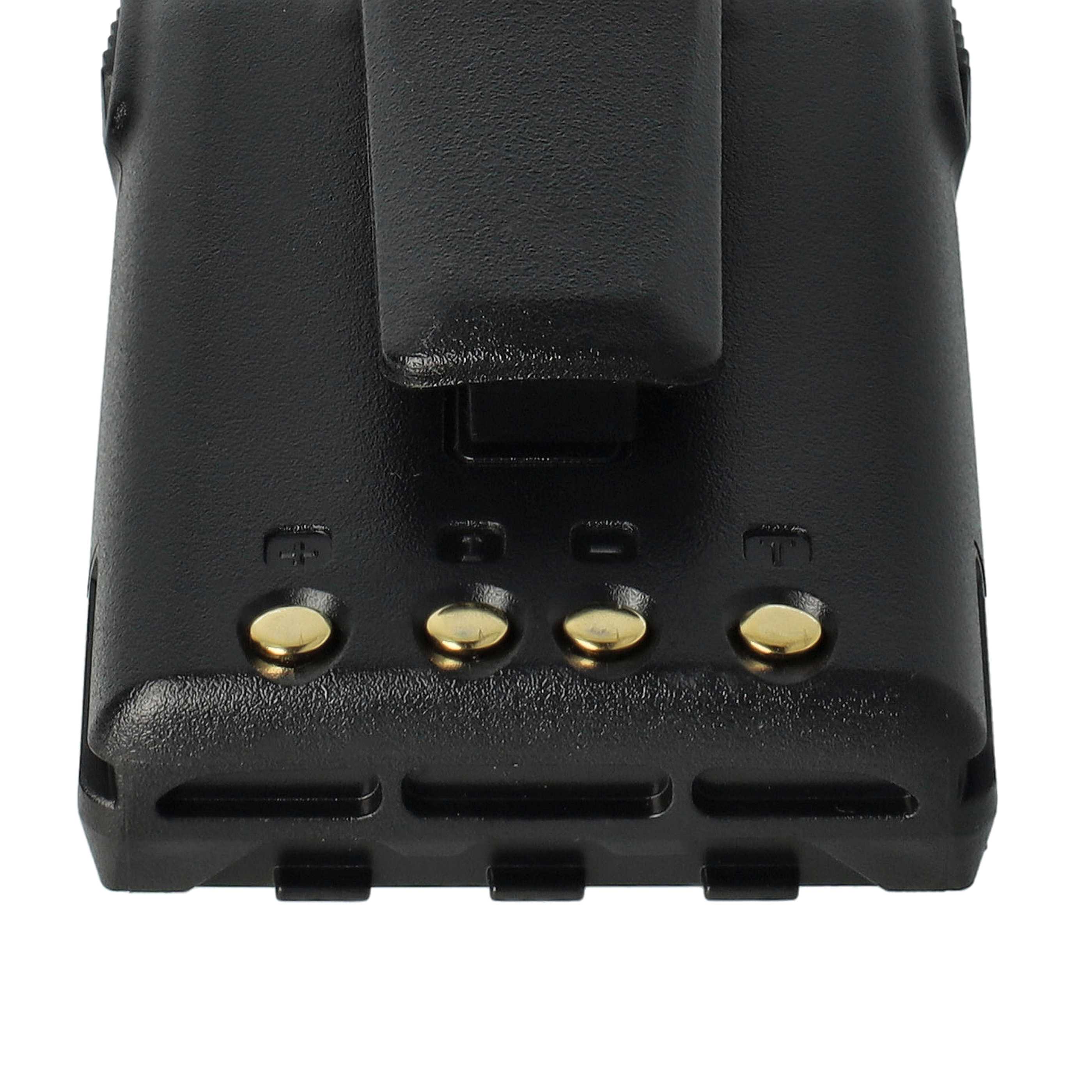 Radio 5x Battery replaces BLO-004, BLO-007, BLO-001 - 1700 mAh 7.4 V Li-Ion + Belt Clip