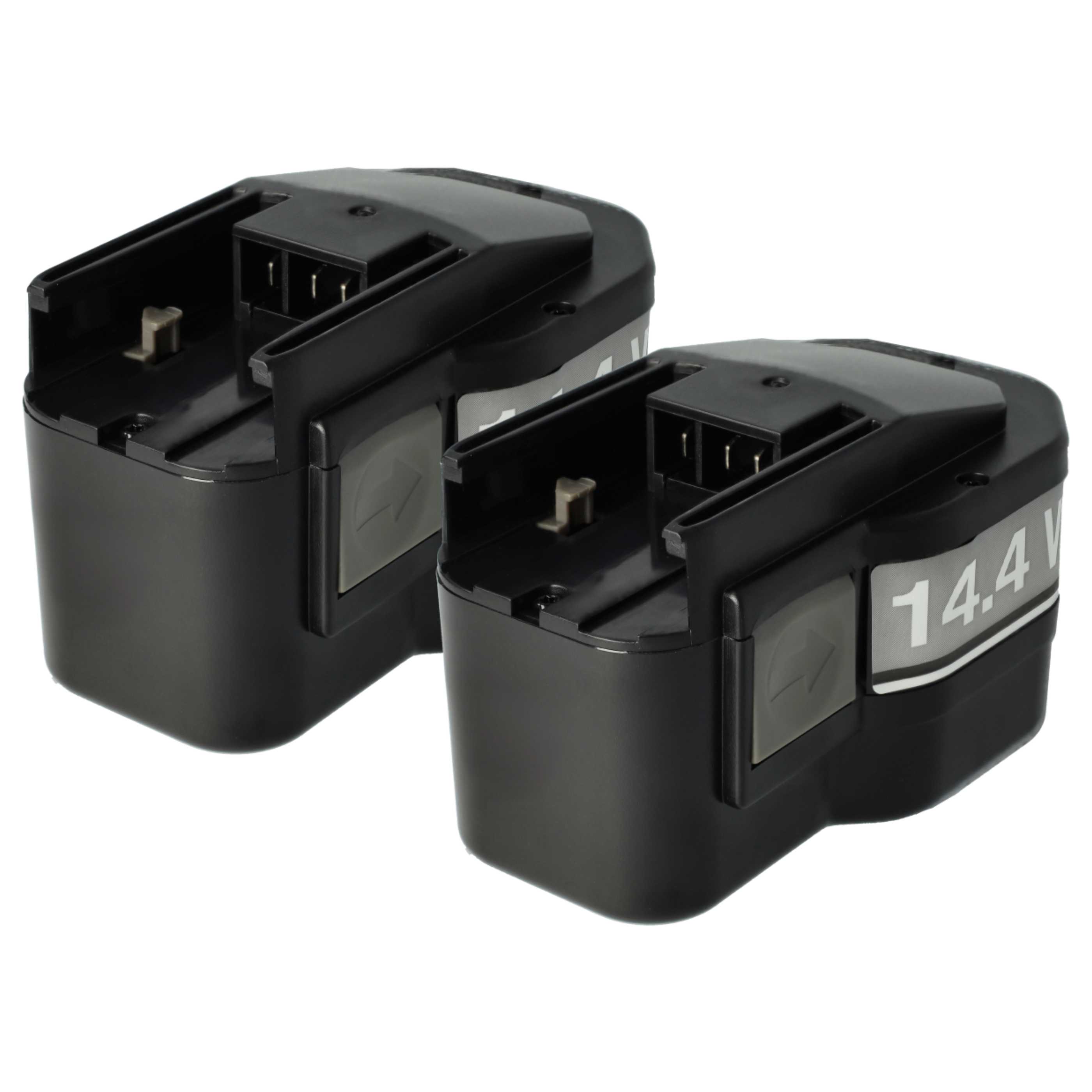 Batteries (2x pièces) remplace AEG 48-11-1014, 48-11-1000 pour outil électrique - 1500 mAh, 14,4 V, NiMH