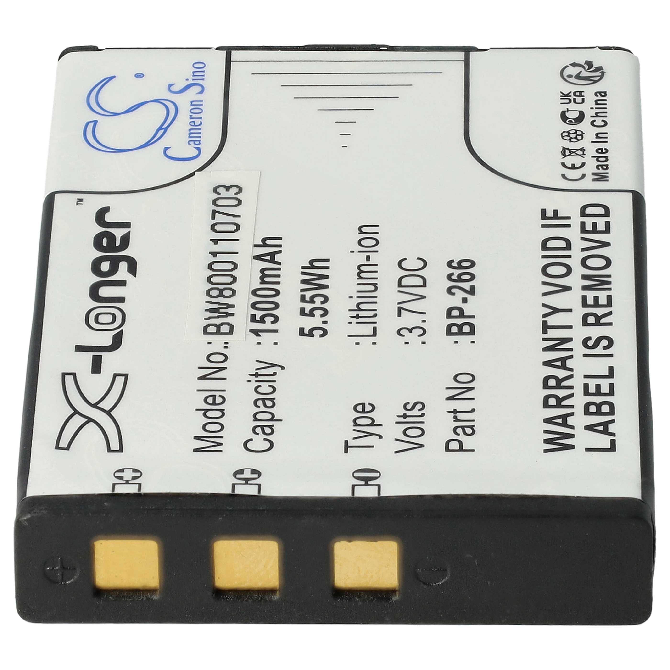 Radio Battery replaces Icom BP-266 - 1500 mAh 3.7 V Li-Ion