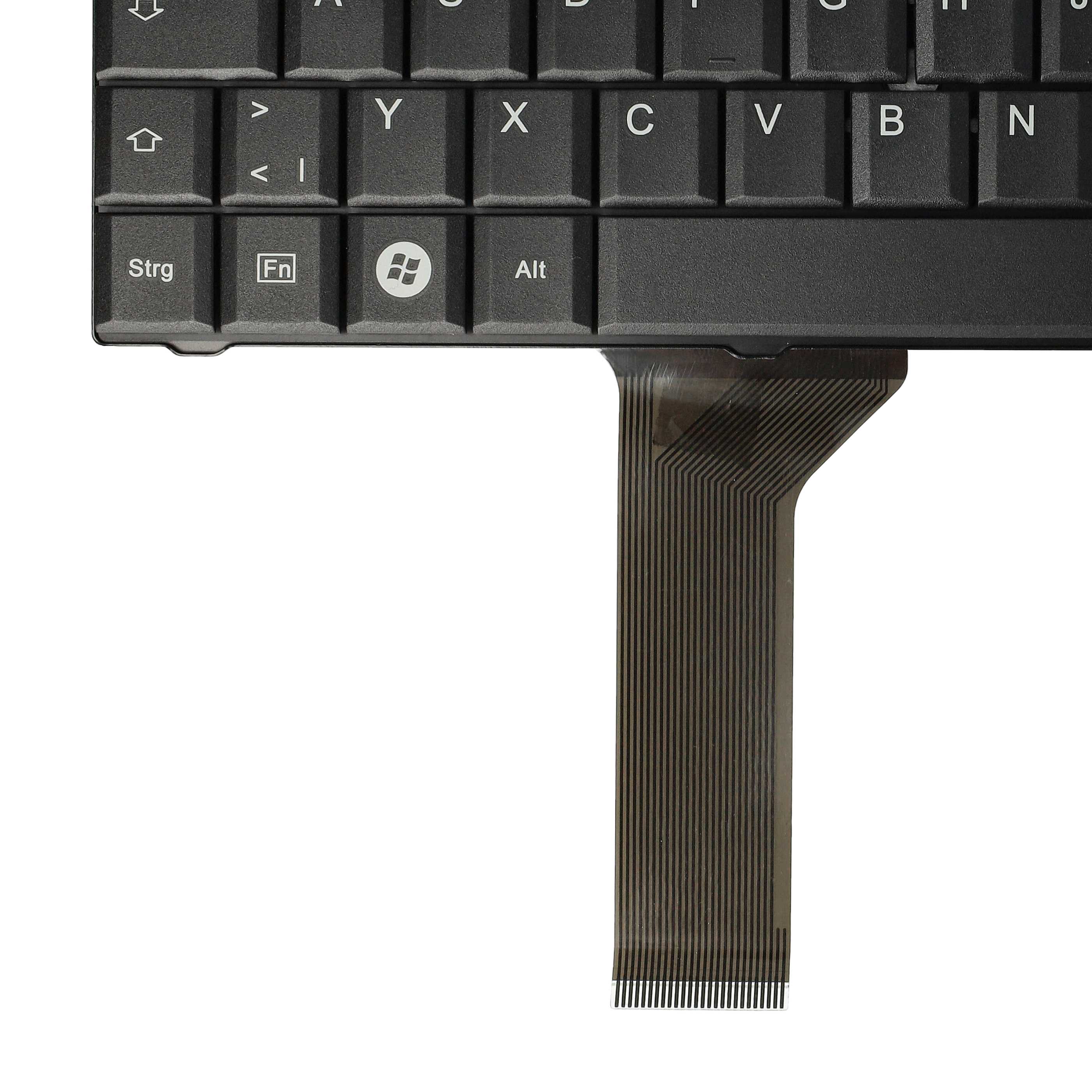 Keyboard replaces Fujitsu Siemens 10600968055, 90.4J007.00G, 71GF50072-10 for notebook - black QWERTZ