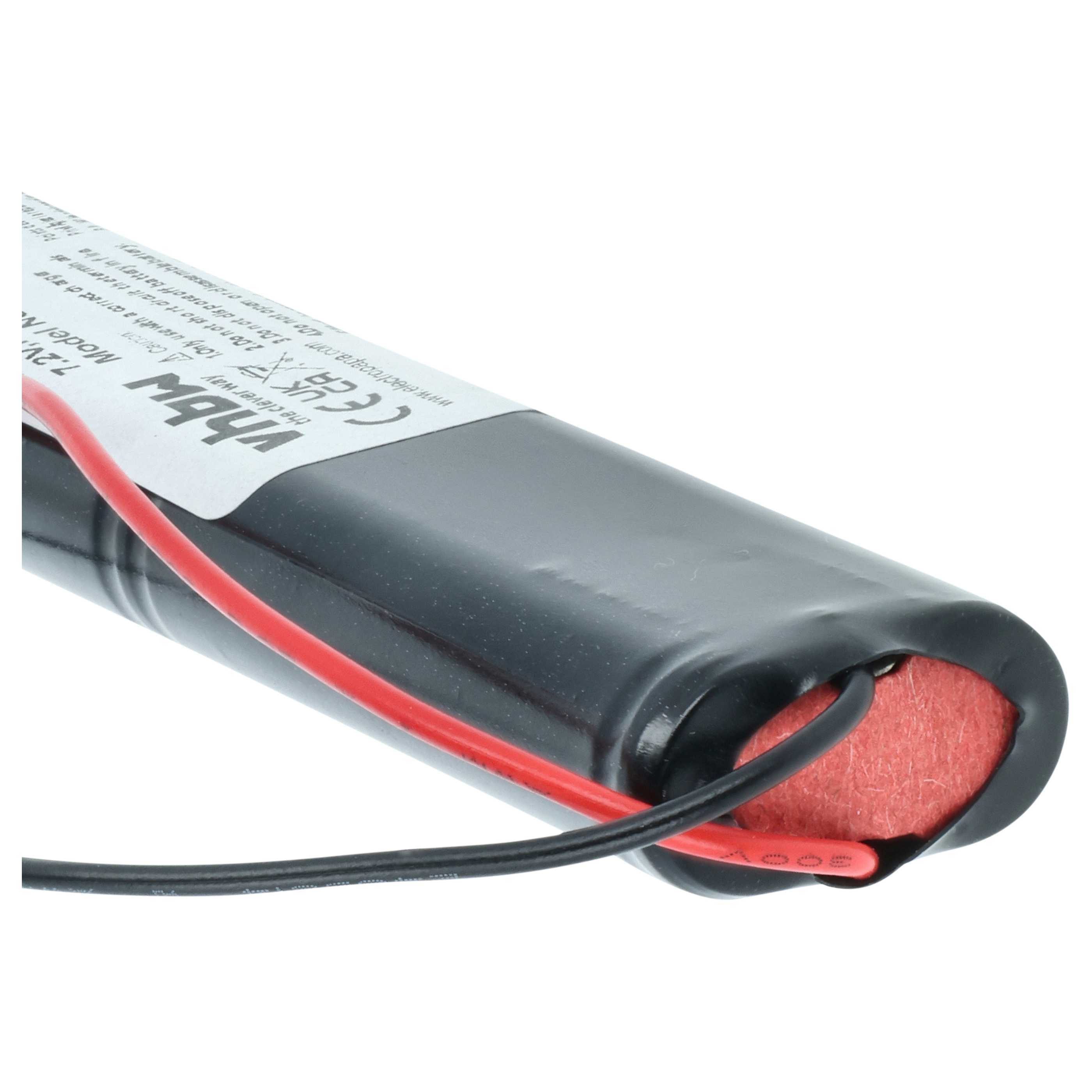 2x Batteria sostituisce Telenot 35 973 per sistema d'allarme - 600mAh 7,2V NiMH