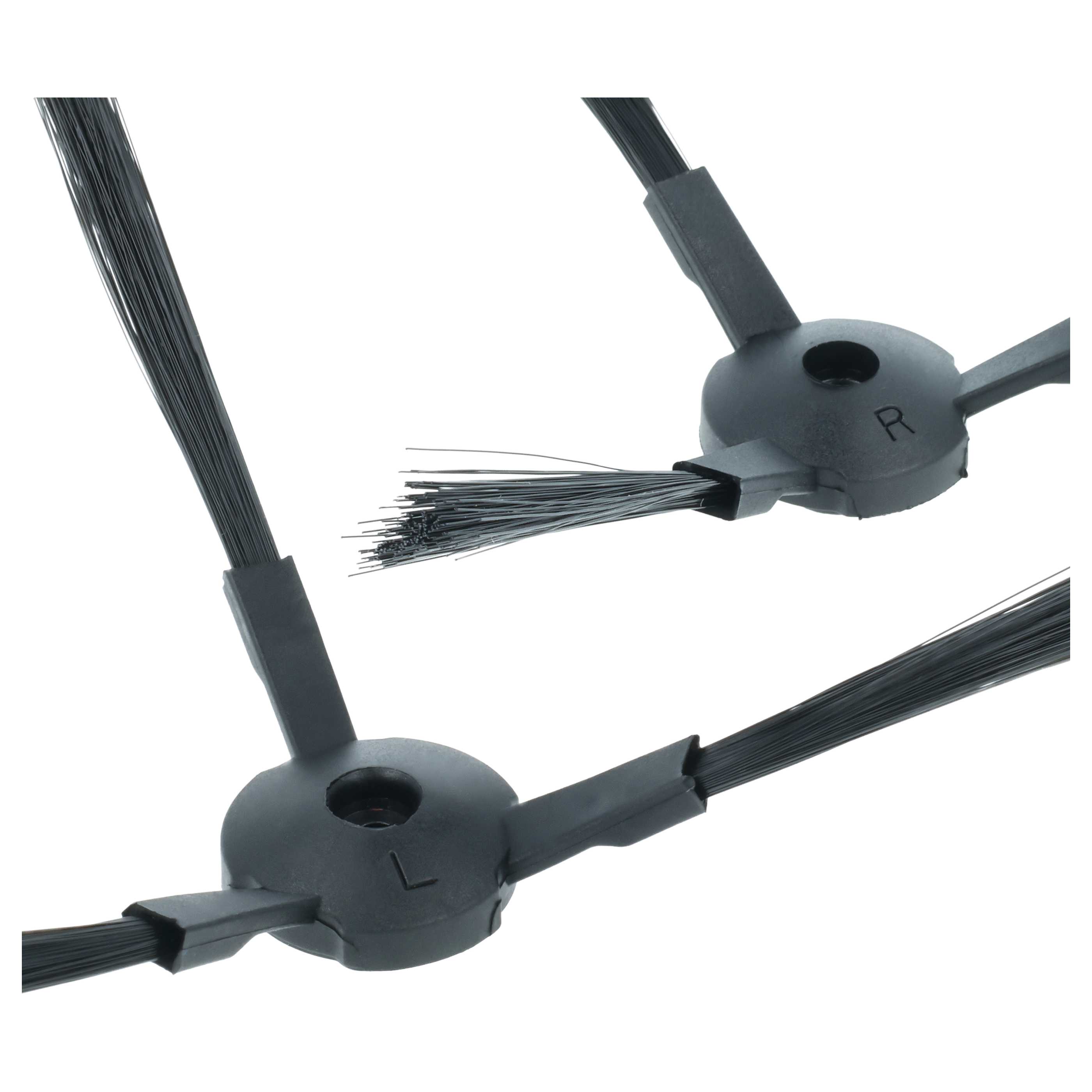 2x Szczotka boczna do robota sprzątającego iLife / Zaco / Medion - szczotki 3-ramienne, czarny