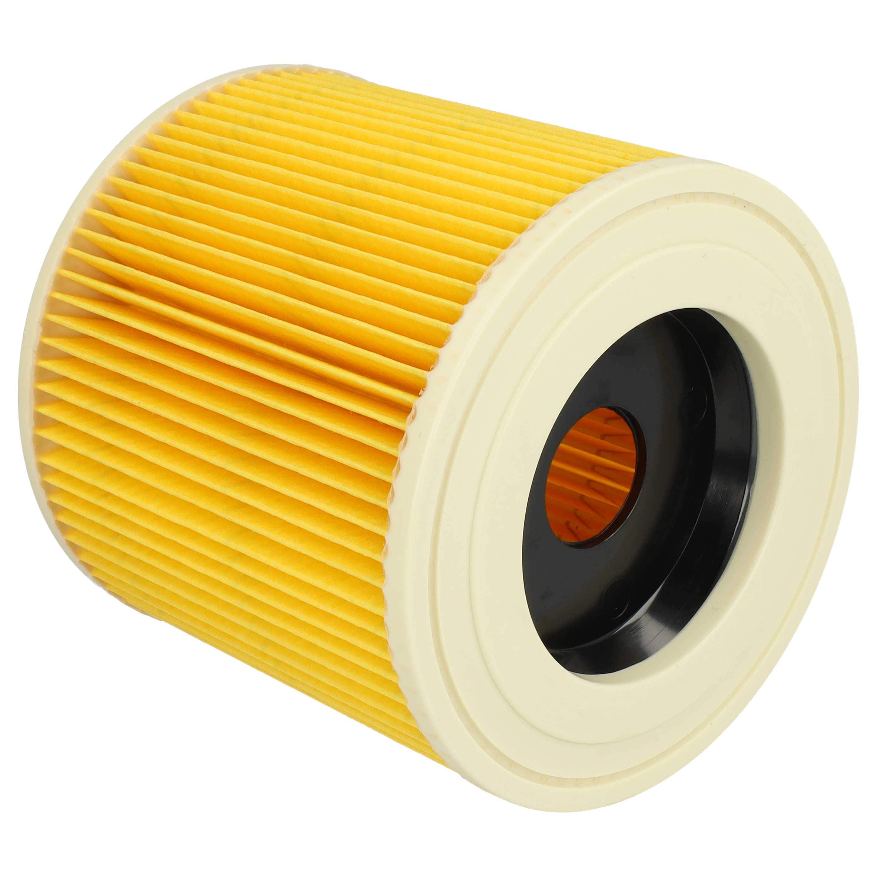 8x Filtro reemplaza Kärcher 6.414-789.0, 6.414-789 para aspiradora TackLife, amarillo / marrón