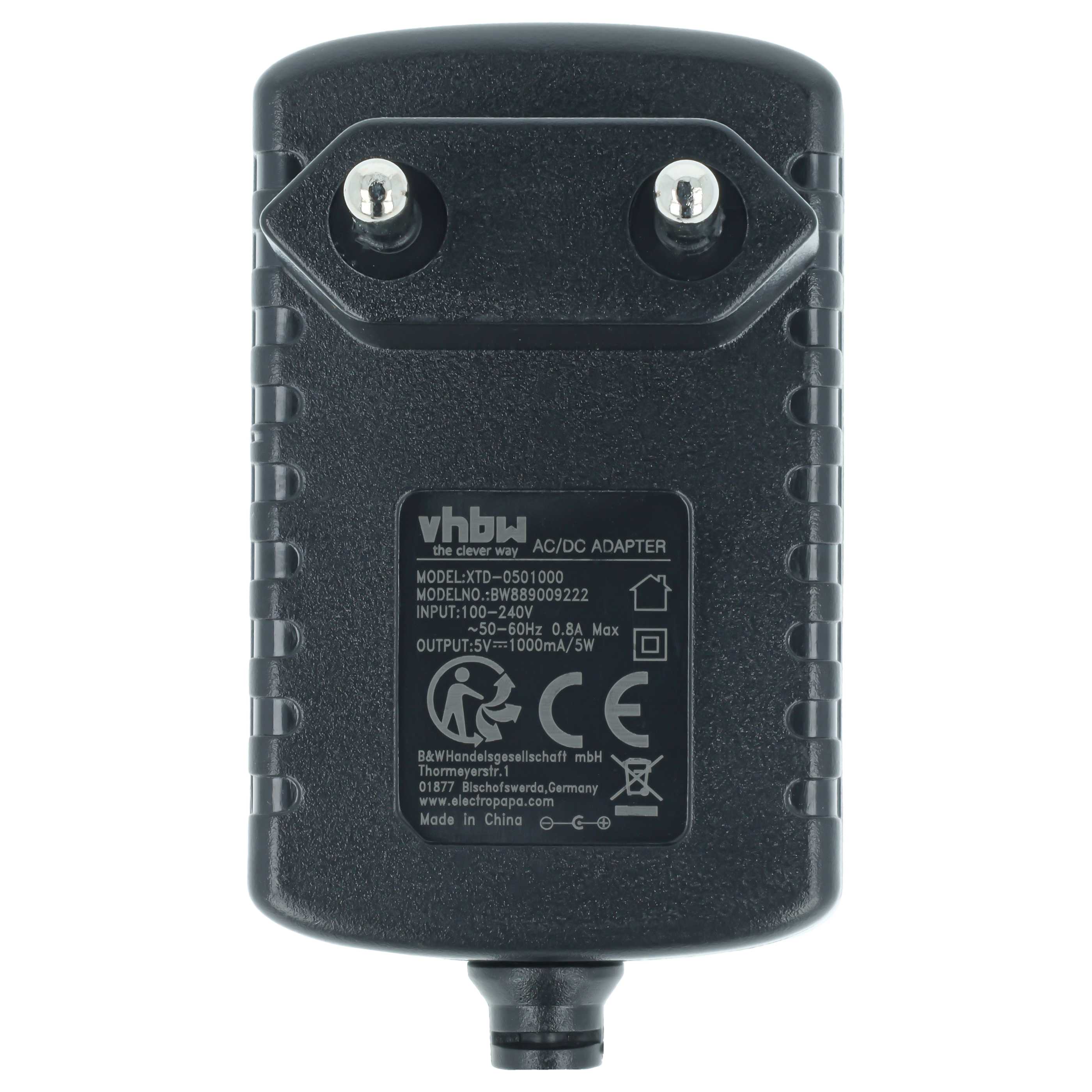 Mains Power Adapter replaces Revitive 5 V / 1 A for Revitive Muscle Stimulator, Electro-Stimulator - 9.4 cm