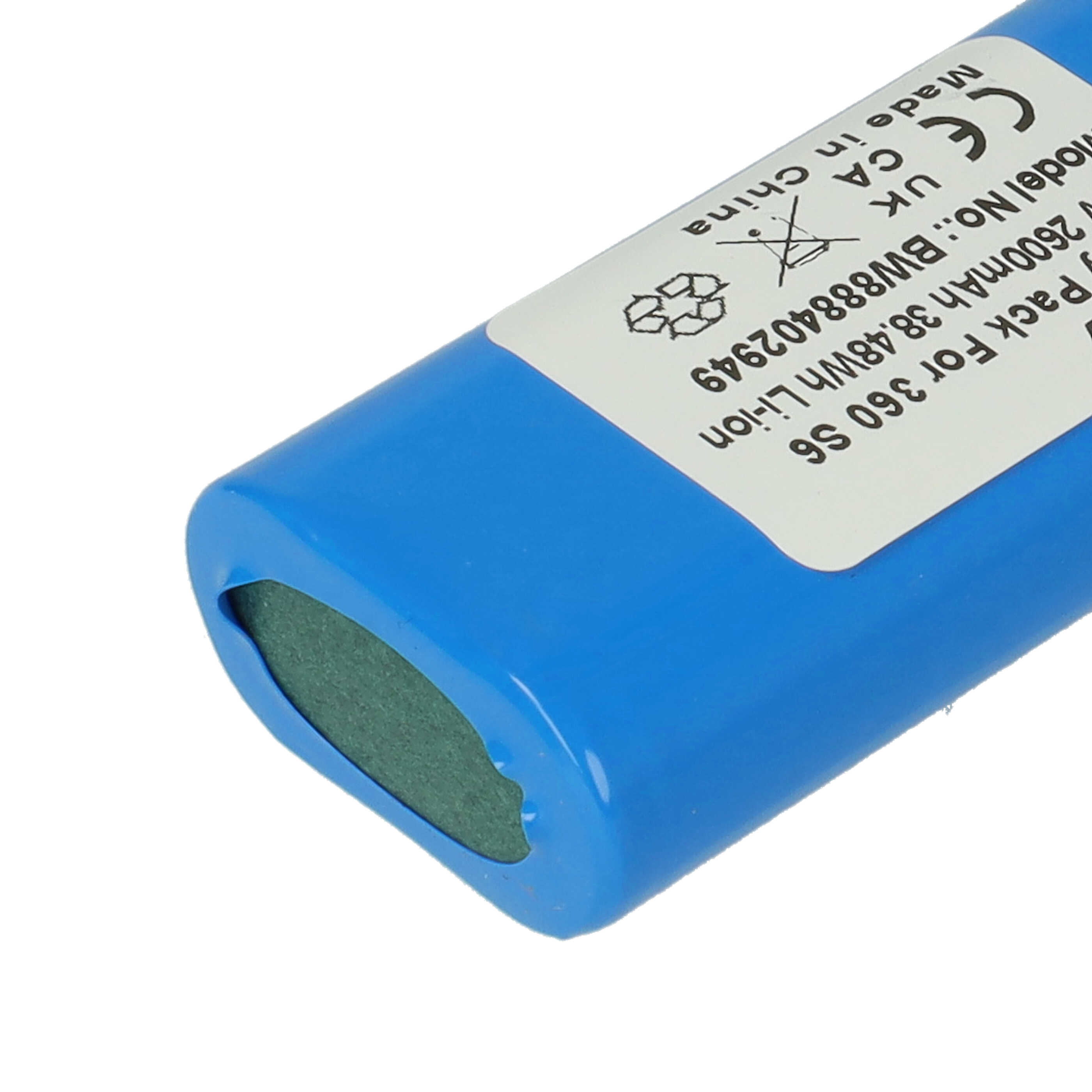 Batteria per aspirapolvere Qihoo 360 S6 - 2600mAh 14,4V Li-Ion