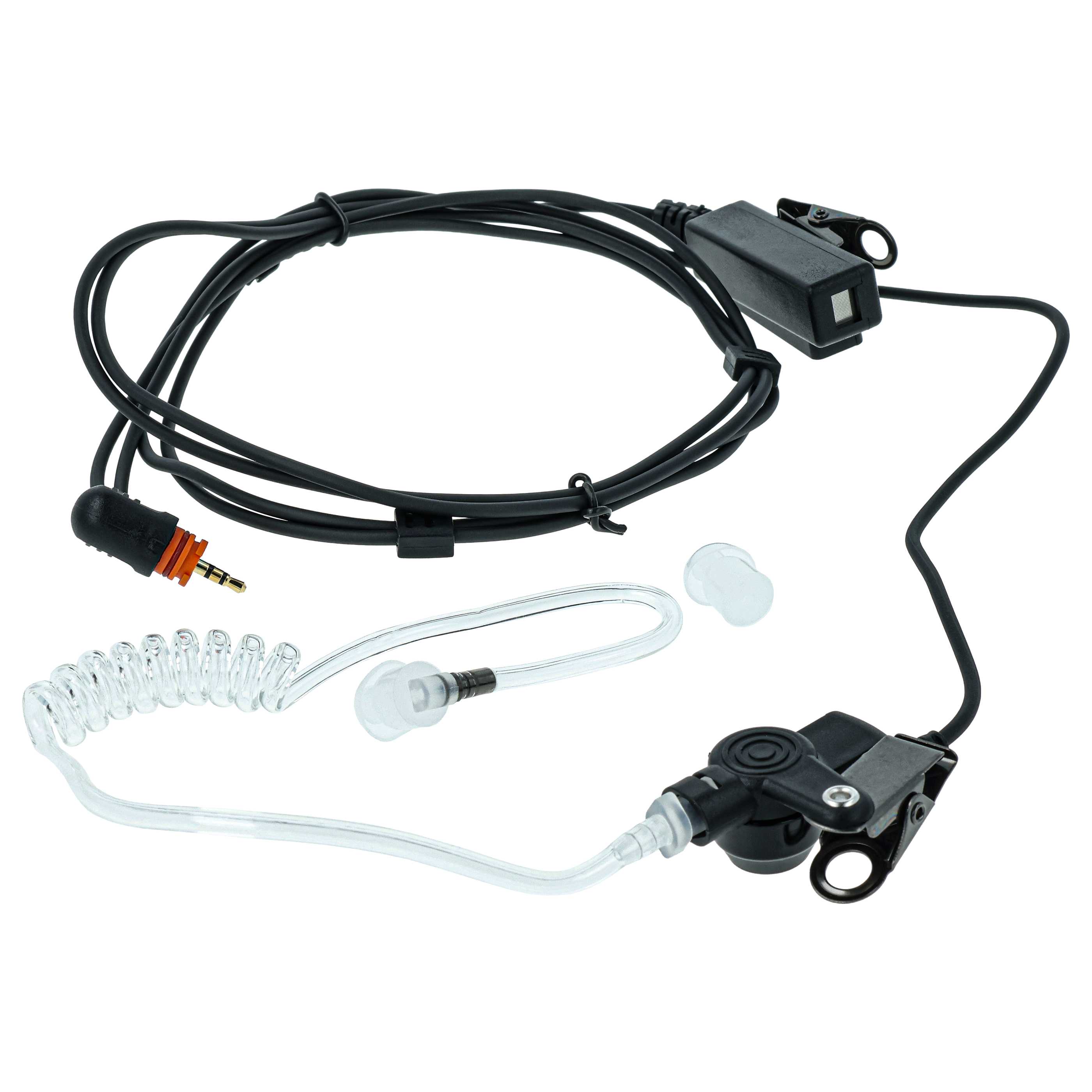 10x Security Headset suitable for Motorola SL1M Radio - "Take Call Button", Clip Mount + Phono Cable