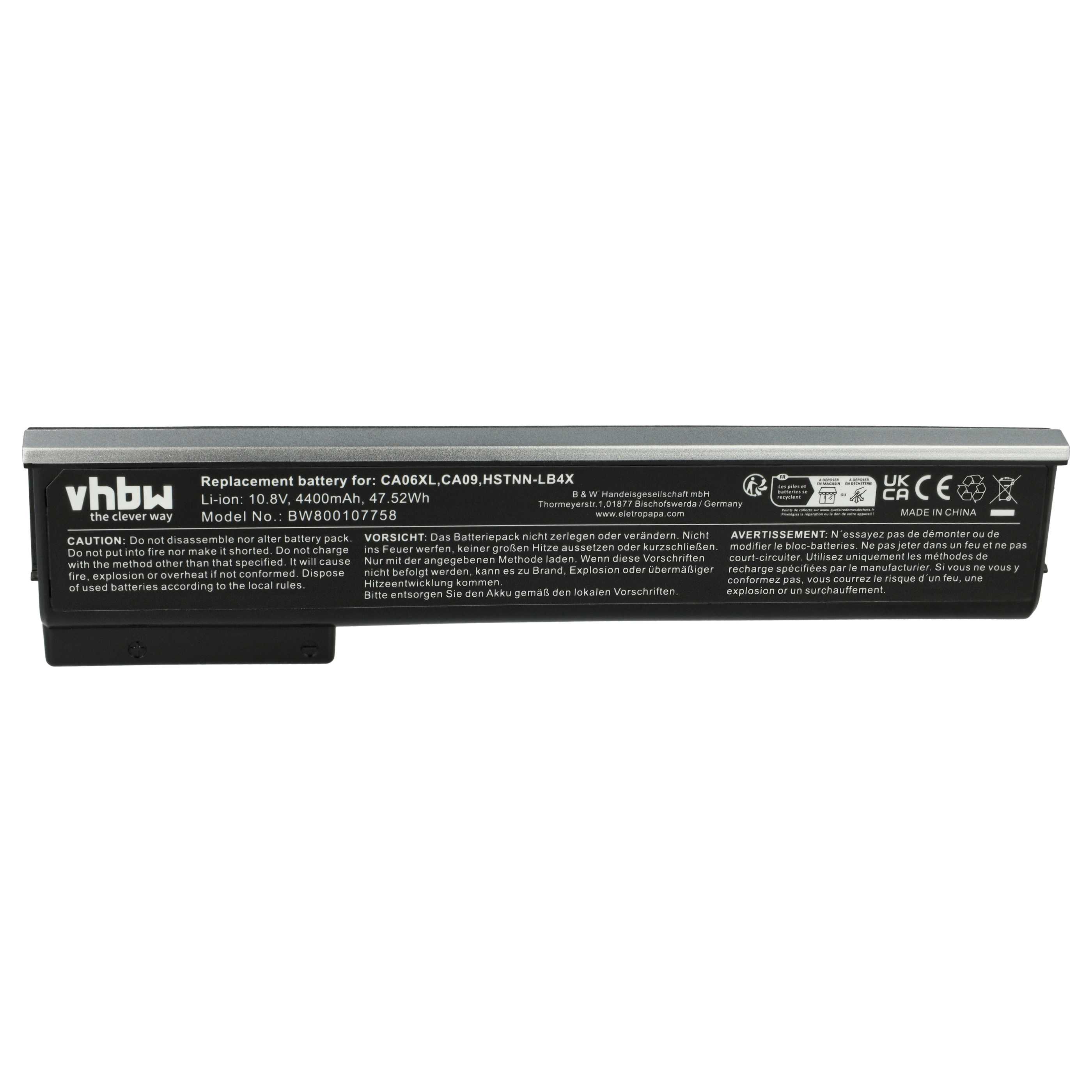 Akumulator do laptopa zamiennik HP 718675-141, 718675-142, 718675-121 - 4400 mAh 10,8 V Li-Ion, czarny