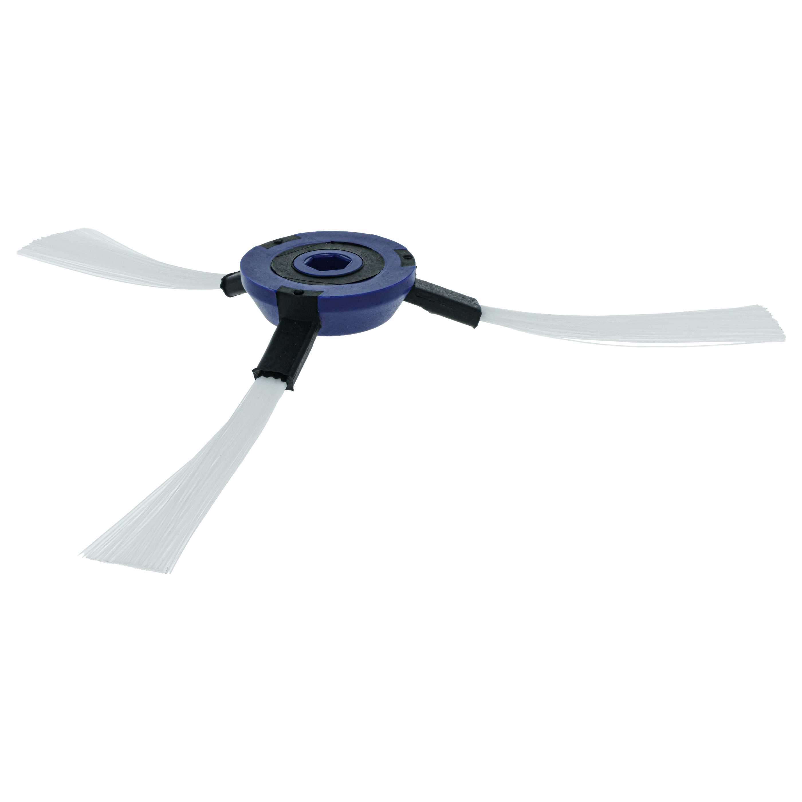 2x Side Brush suitable for Rowenta Smart Force Robot Vacuum Cleaner - 3-armed, black, white, blue