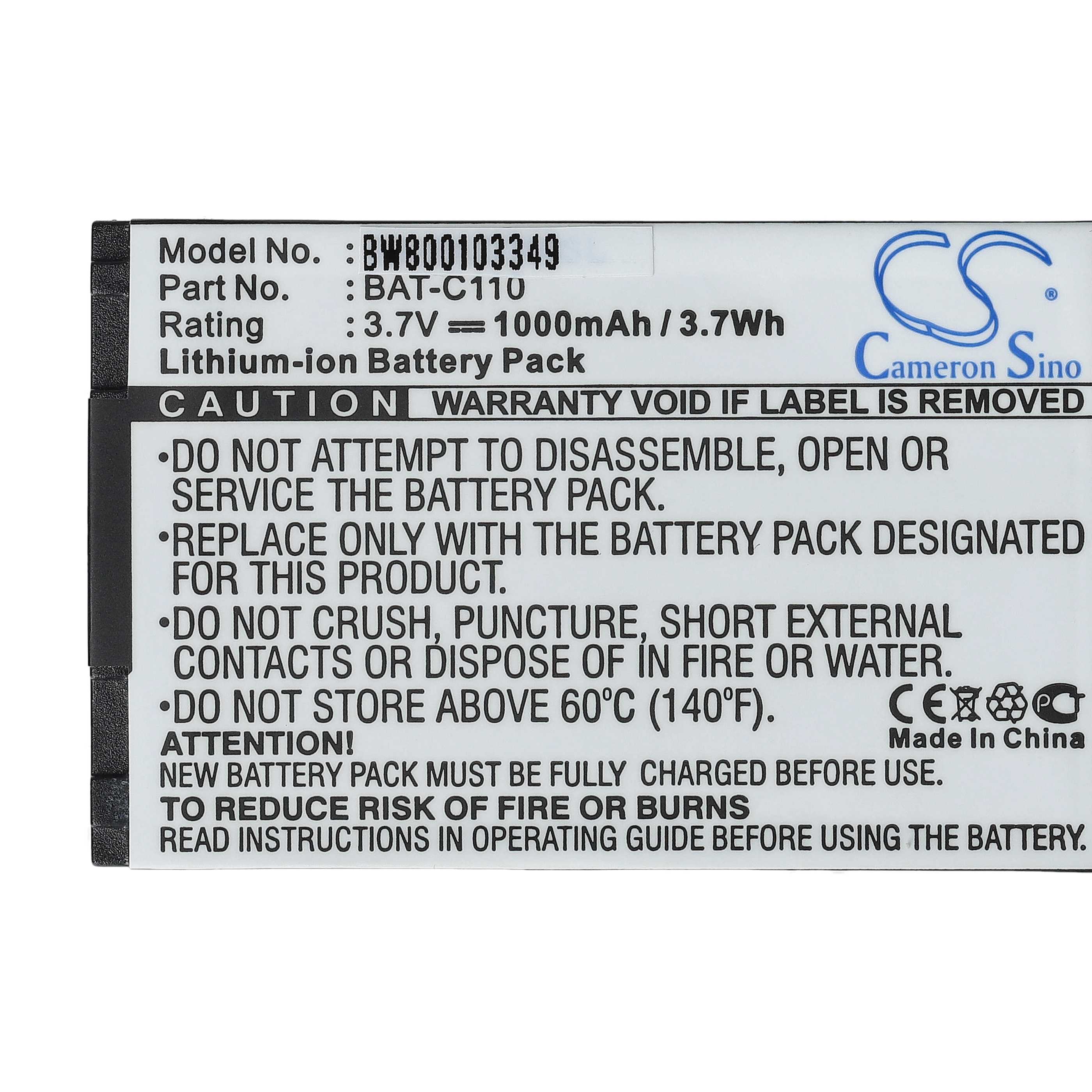 Akumulator do telefonu dla seniora zamiennik Emporia BAT-C110 - 1000 mAh 3,7 V Li-Ion