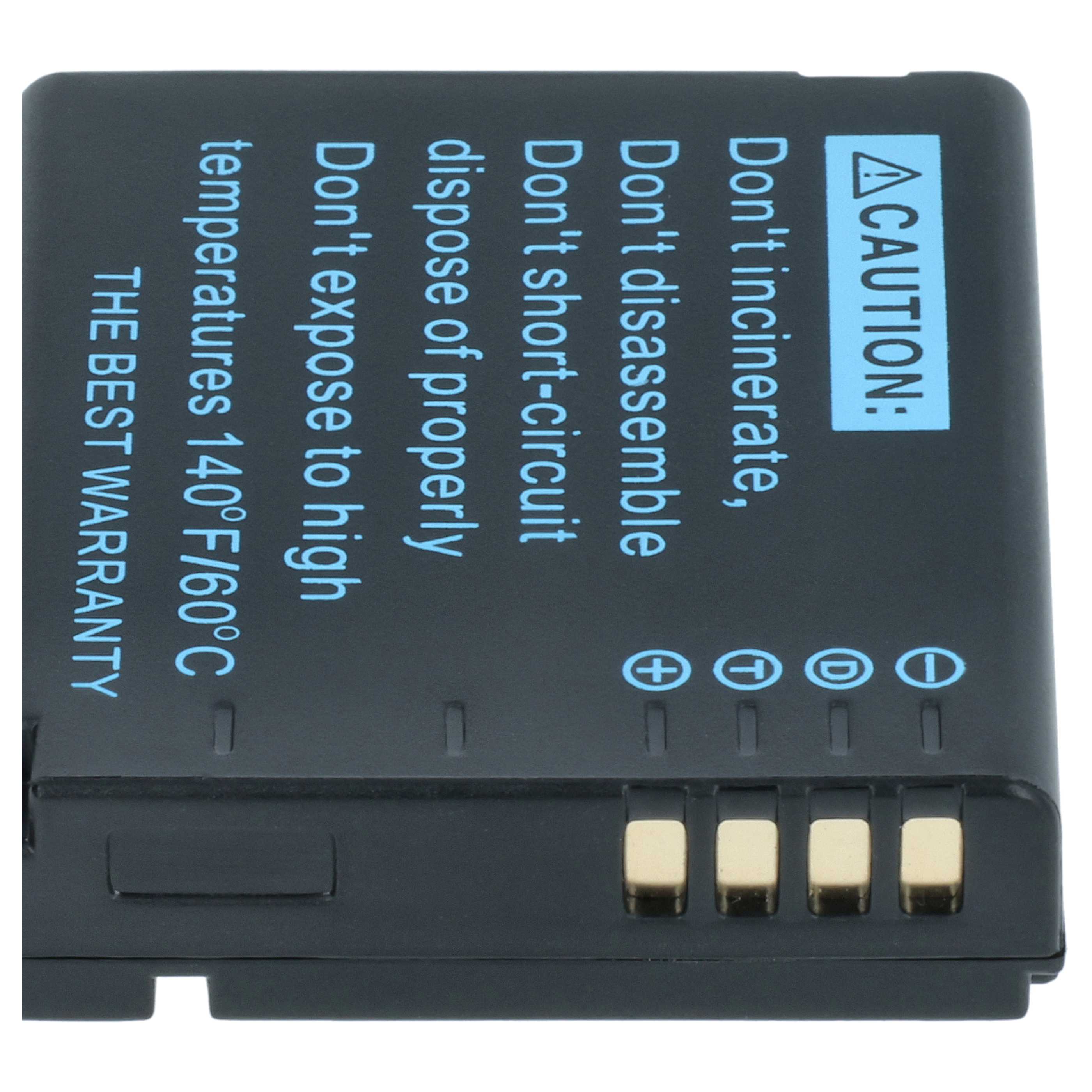 2x Battery replaces Leica BP-DC10E, BP-DC10 - 1000mAh, 3.6V, Li-Ion with Info Chip