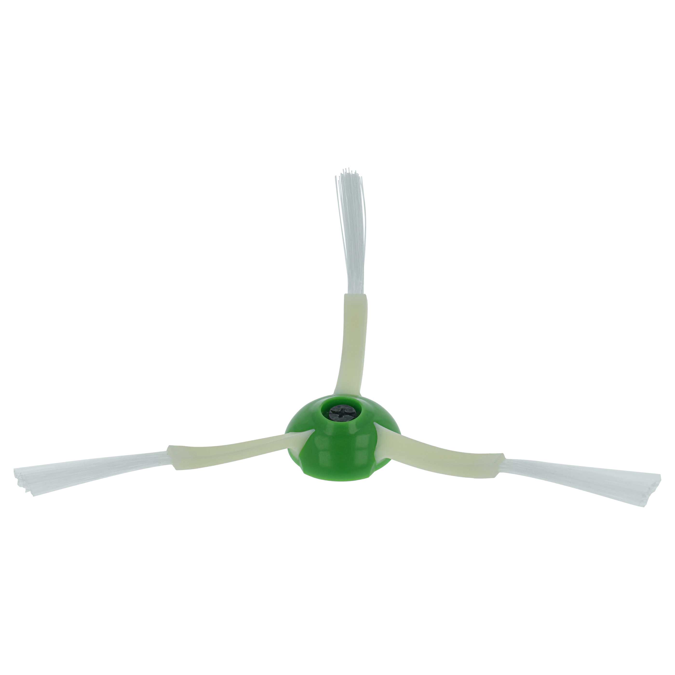 Side Brush suitable for iRobot Roomba E5, E6, E7, i7 Robot Vacuum Cleaner - 3-armed, white, green