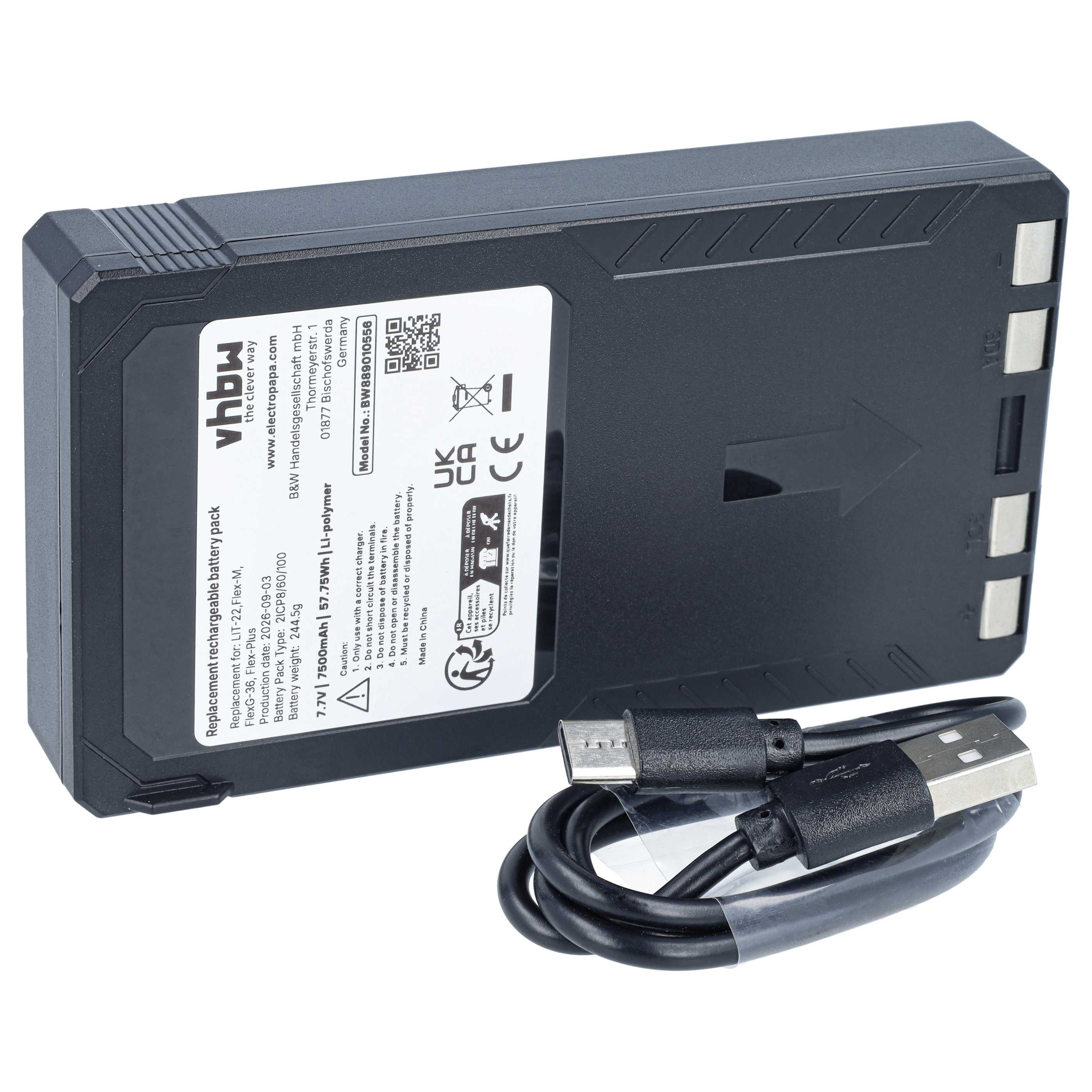 Wildkamera-Akku als Ersatz für Spypoint LIT-22 für Spypoint - 7500mAh 7,4V Li-Polymer