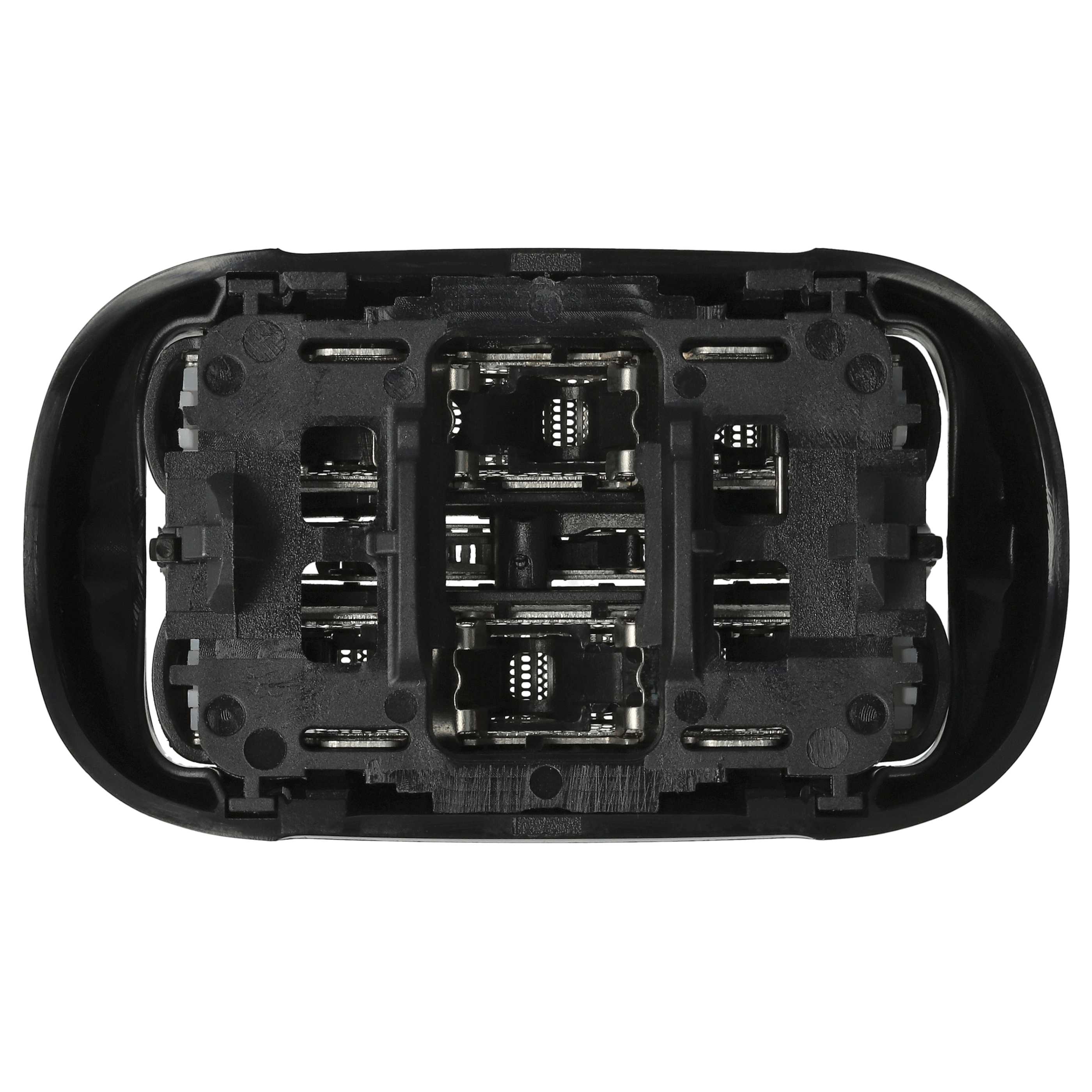 3x Shaving Heads replaces Braun 81746550, 53B for Braun Electric Razor, black / silver